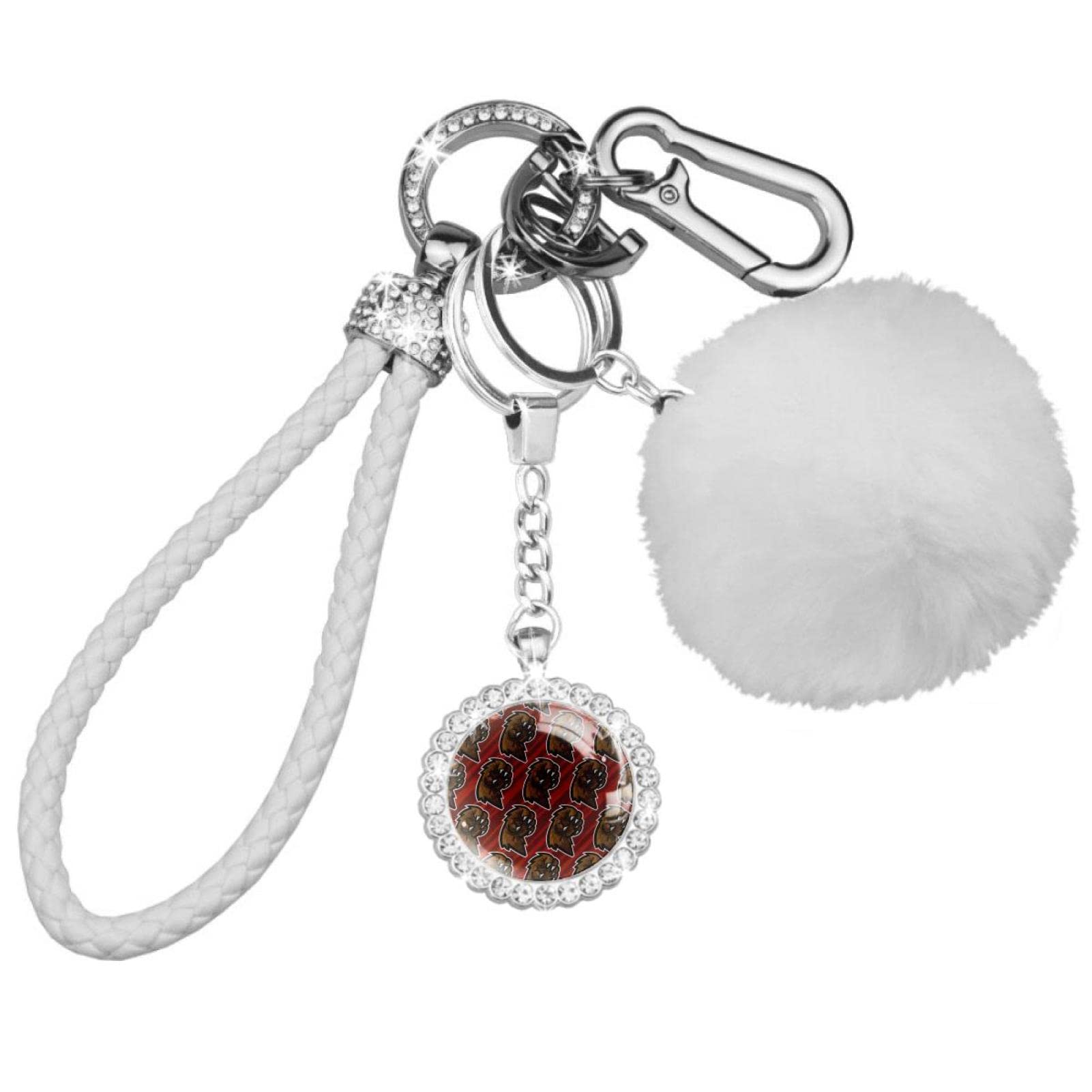 Jungle Dance Party Bear Skunk Fox Cute Keychain Set - Fluffy Animal Keychains for Women & Men - Perfect Gift for Car Keys, Wristlet & Backpack Accessories - Great for Everyday Use, Gifts & Party Favors