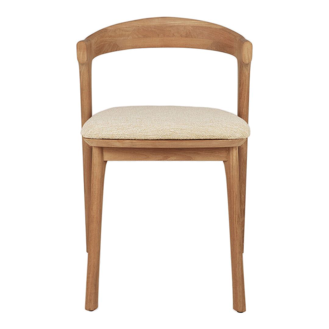 Bok Outdoor Dining Chair with Cushion - Weather-Resistant Patio Furniture for Garden, Deck, Poolside & Backyard Relaxation