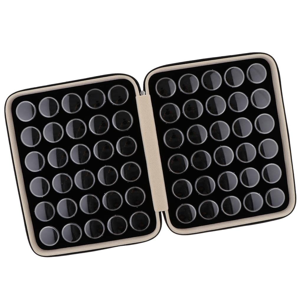 Premium Diamond Display Case & Jewelry Organizer - Black Gemstone Storage Box for Rings, Necklaces, Earrings - Perfect for Home, Shop & Travel Use