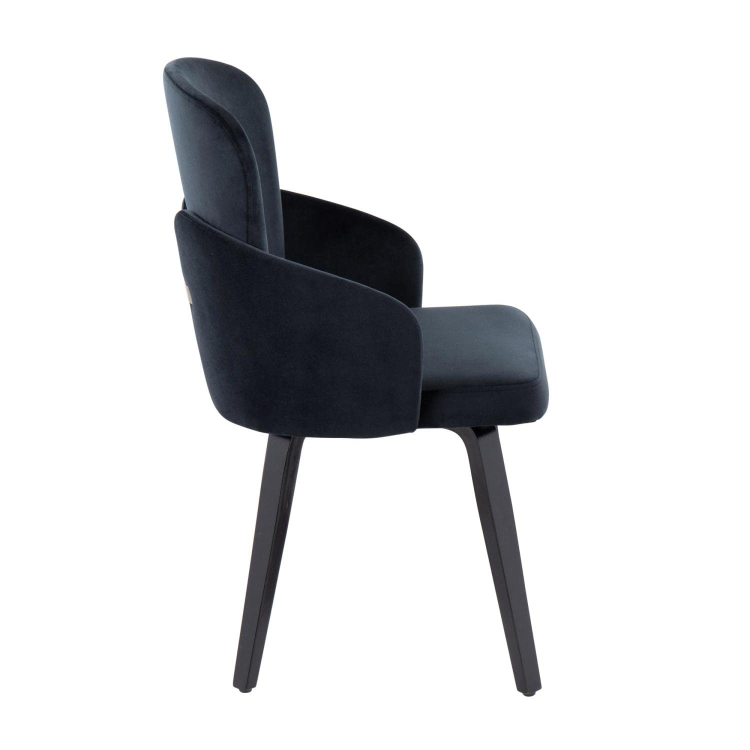 LumiSource Dahlia Upholstered Dining Chairs Set of 2 - Modern Kitchen Chairs for Dining Table - Comfortable Contemporary Seating for Home, Restaurant & Office Use