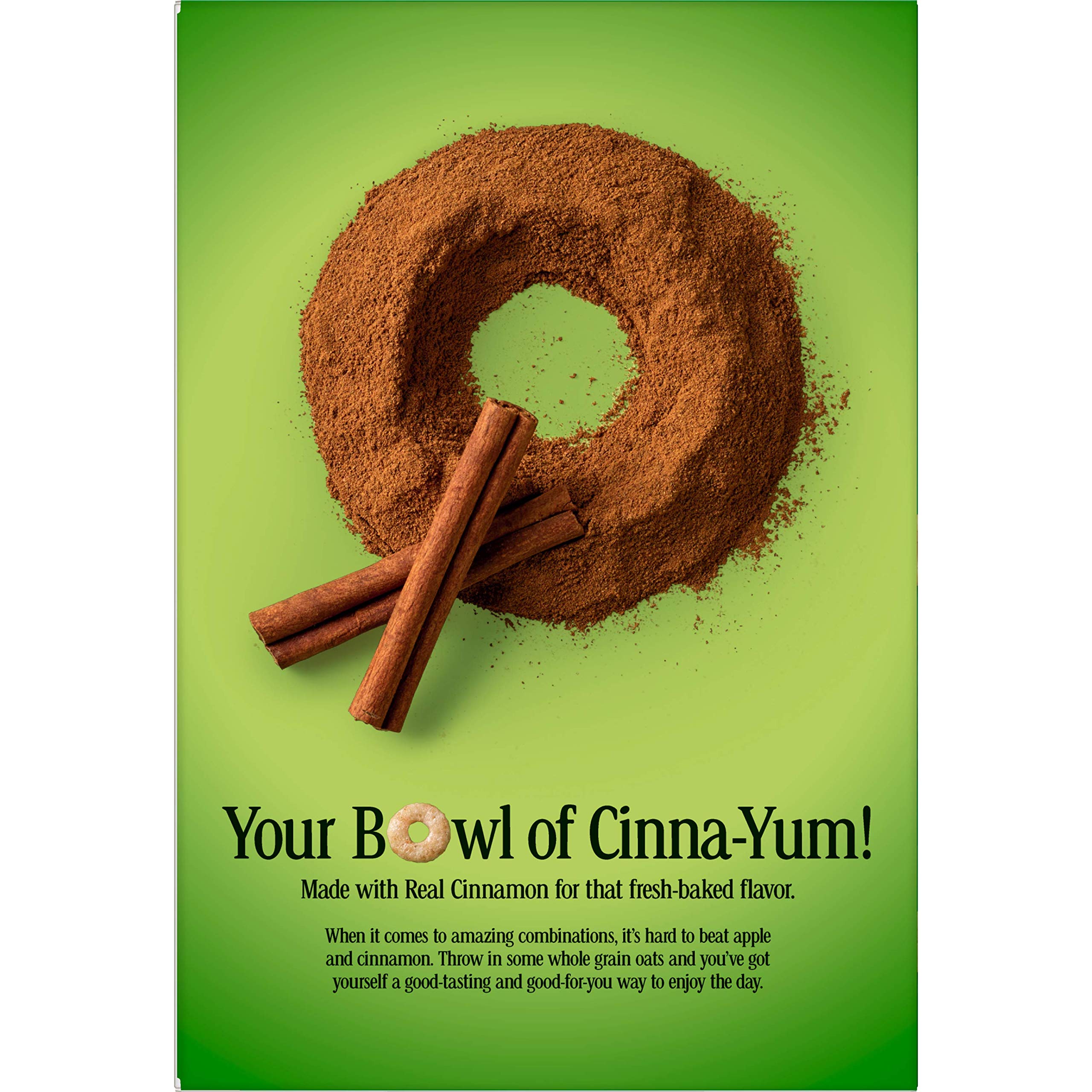 Apple Cinnamon Cheerios Cereal - Gluten Free Breakfast Cereal, 11 oz (Pack of 1) - Healthy Morning Meal & Snack for Kids & Adults