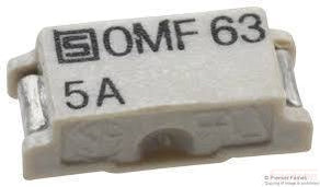5 Amp Surface Mount Fuse 7.4x3.1mm Quick Acting F 63VAC/VDC - SMD Fuse for Circuit Protection in Electronics, Automotive & Appliances