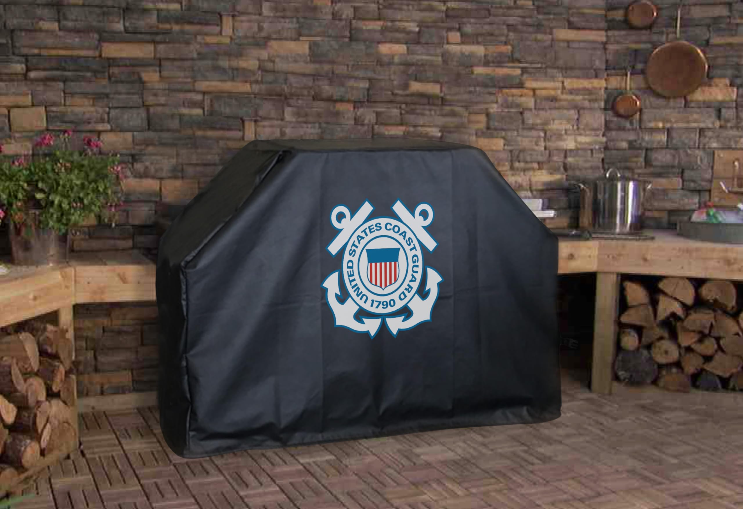Holland Bar Stool Co. Boston College Grill Cover - Waterproof BBQ Grill Cover for Outdoor Cooking, Tailgating & Backyard Parties - Fits Most Standard Size Grills