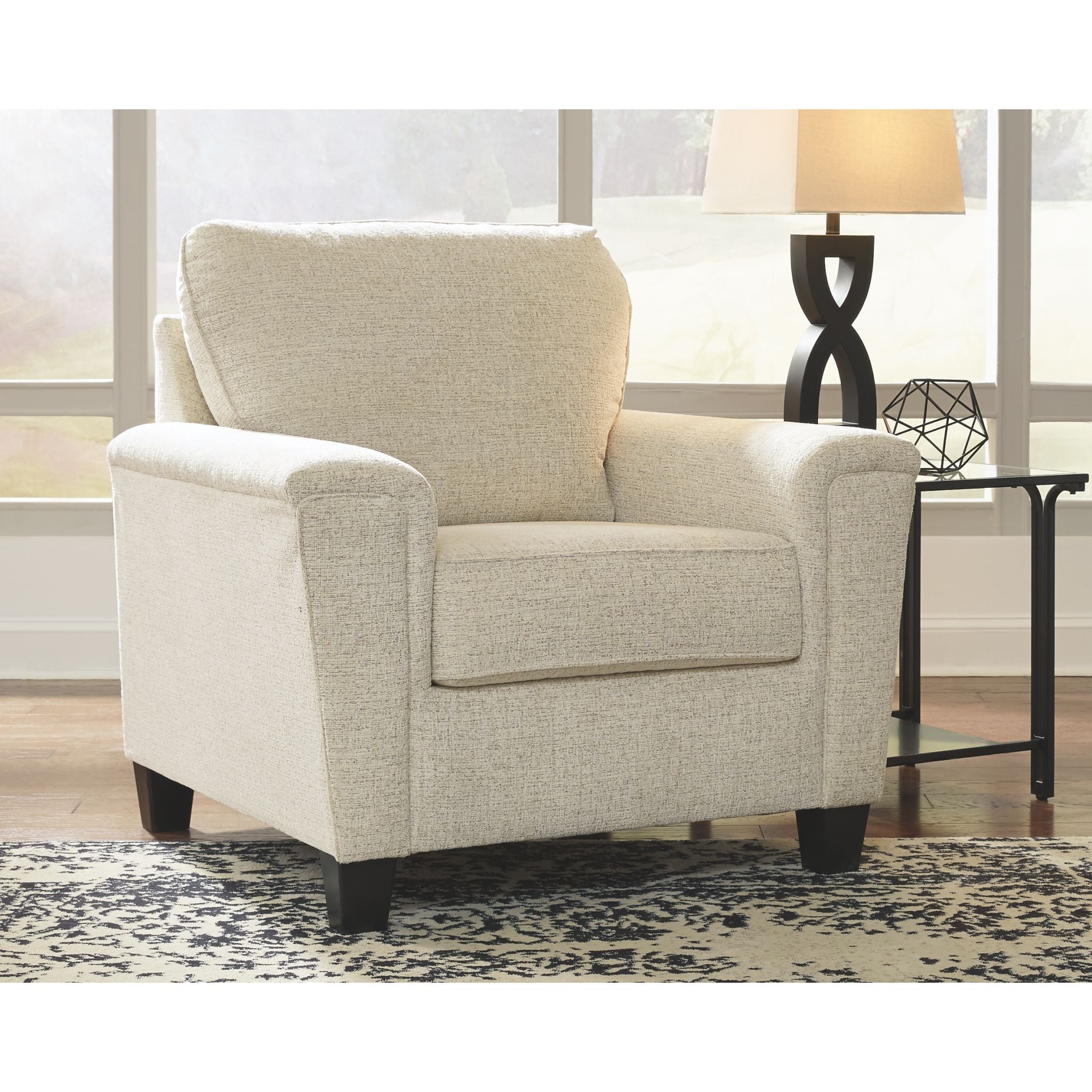 Abinger Chair Smoke - Modern Accent Chair with Comfortable Cushioning for Living Room, Bedroom, or Office