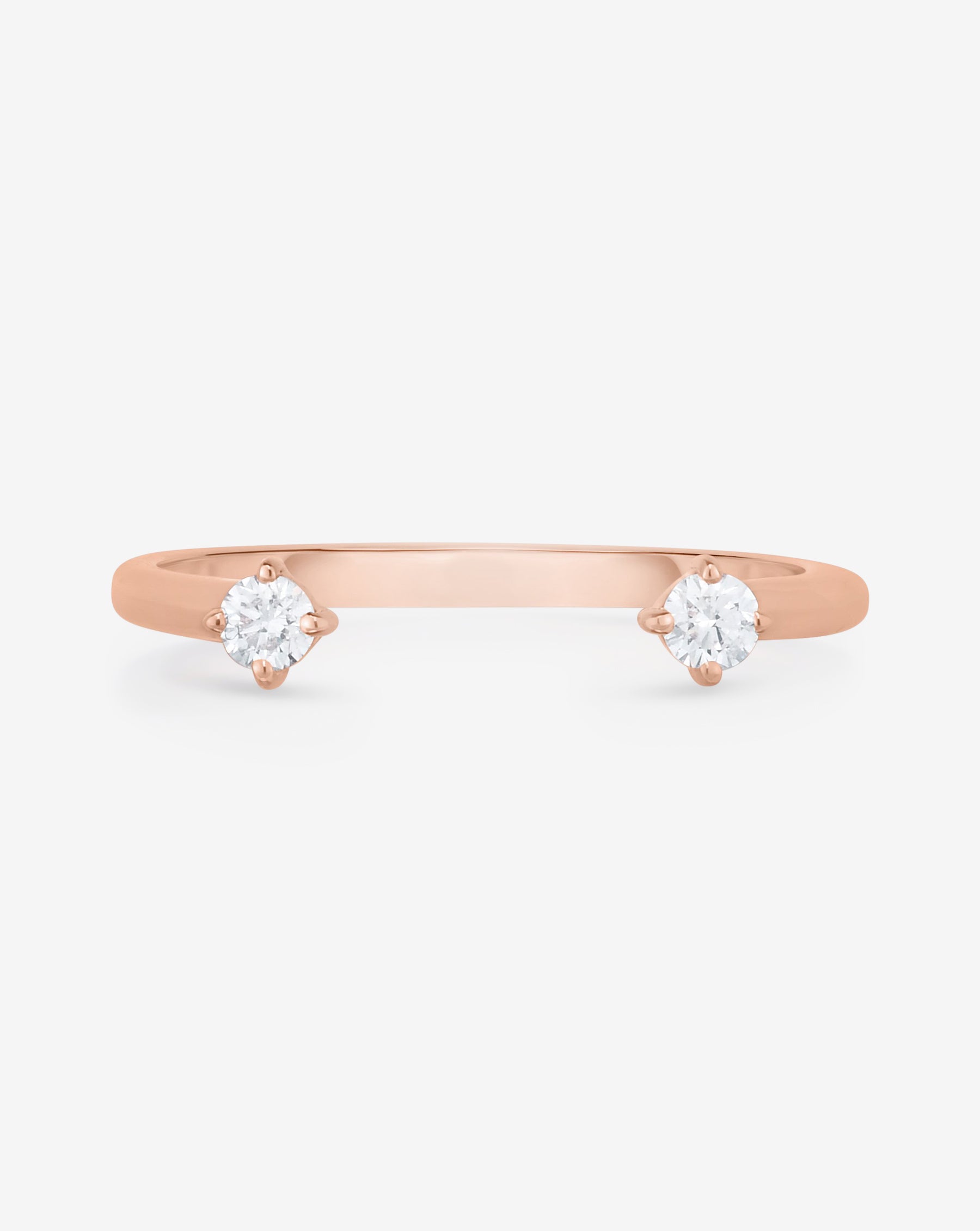 Diamond Duo Open Ring - Elegant Stackable Jewelry for Women | Perfect for Everyday Wear, Date Nights & Special Occasions