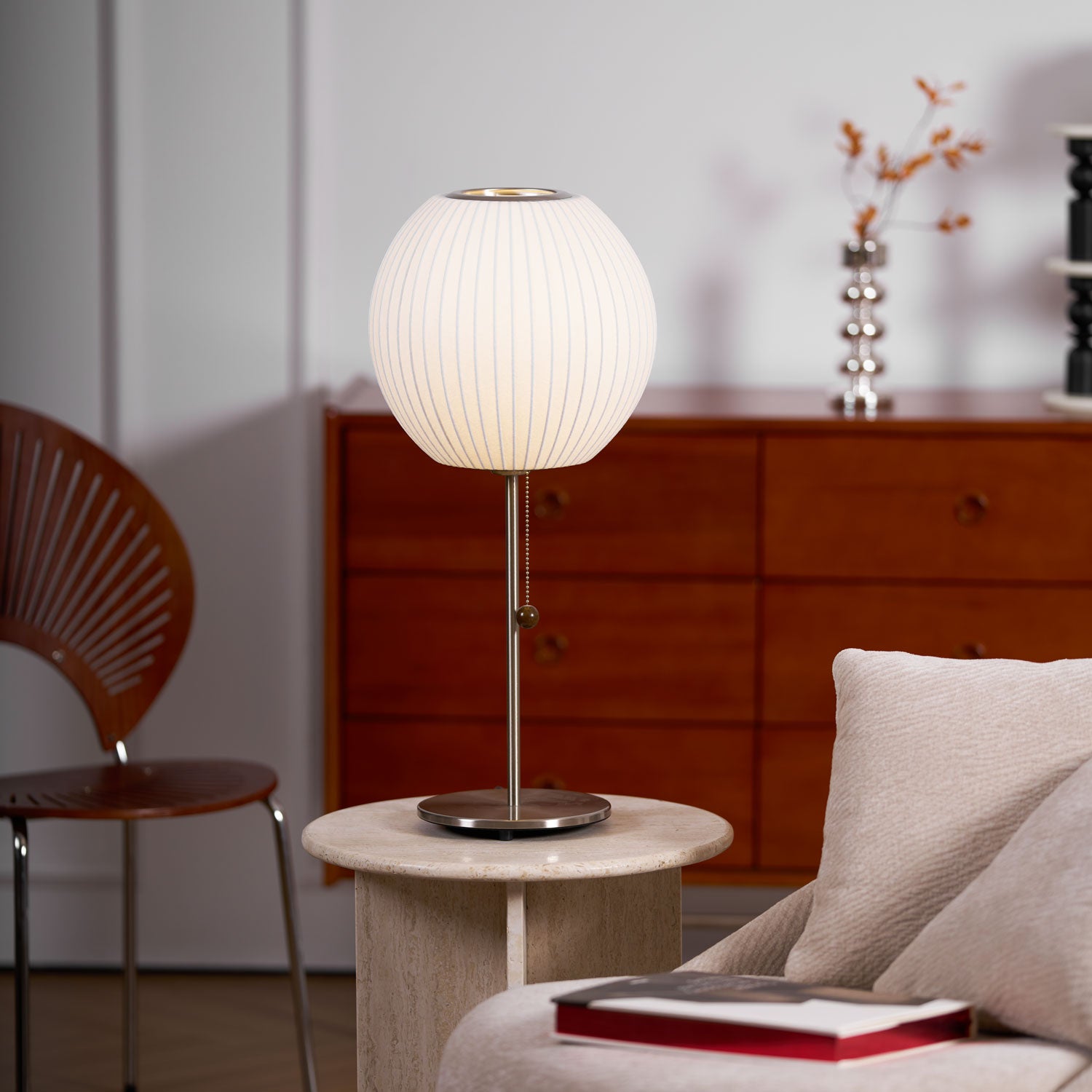 Nelson Table Lamp - Mid Century Modern LED Desk Lamp for Home & Office - Perfect for Living Room, Bedroom, or Study Lighting