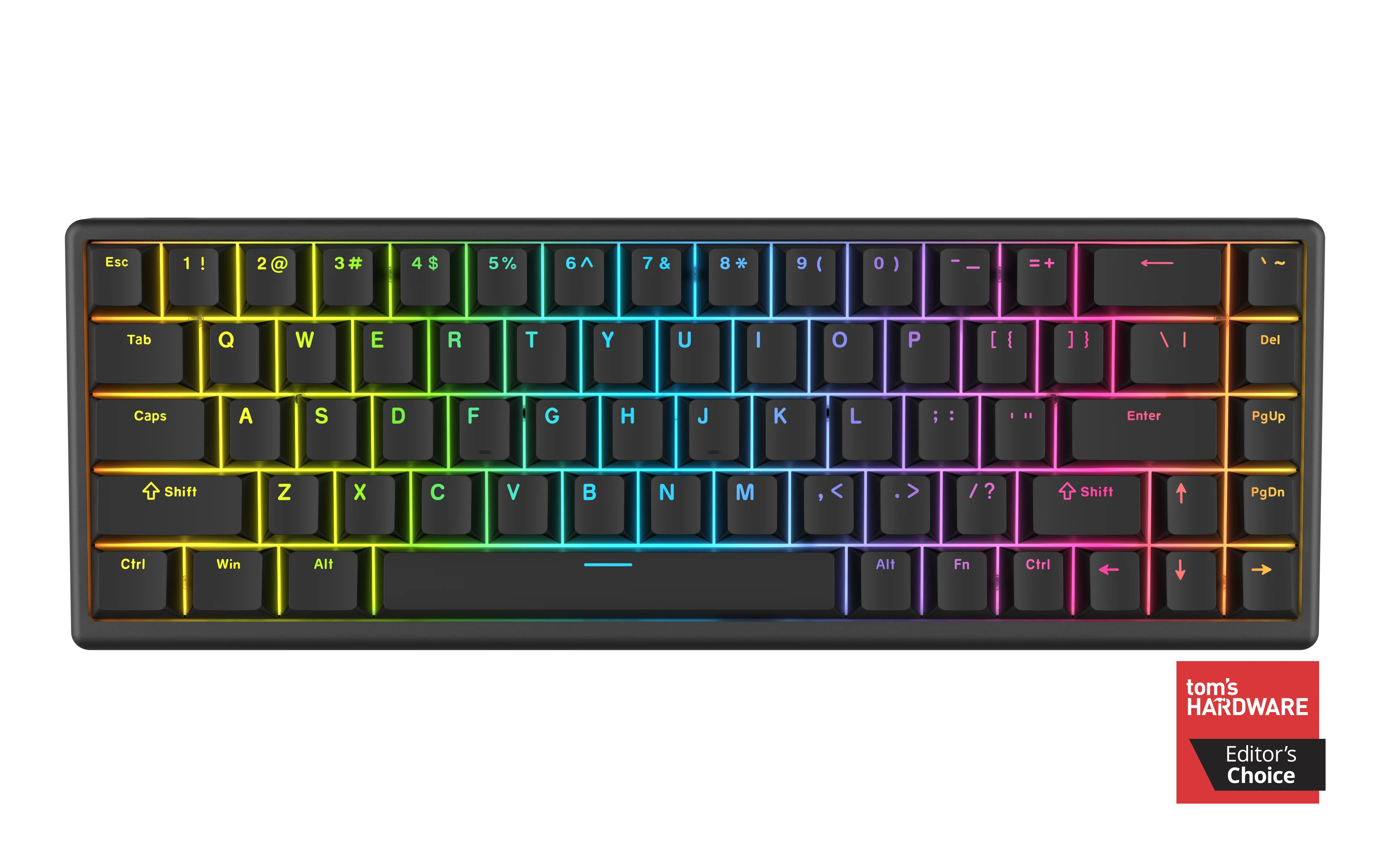 Arbiter Studio TENKO Polar 65+ Hall Effect Magnetic Gaming Keyboard - 65% Compact Mechanical Keyboard with Fast Trigger for PC, Mac - Perfect for FPS, MOBA Gaming & Office Work