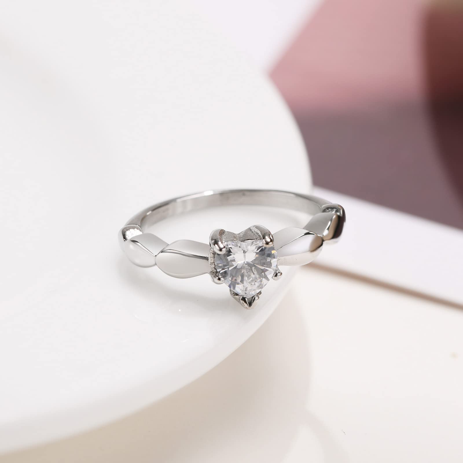 Personalized Couple Rings for Him and Her - Titanium Black CZ Matching Promise, Wedding & Engagement Ring Set - Cubic Zirconia Comfort Fit Bands for Women & Men - Perfect for Anniversaries, Proposals and Romantic Gifts