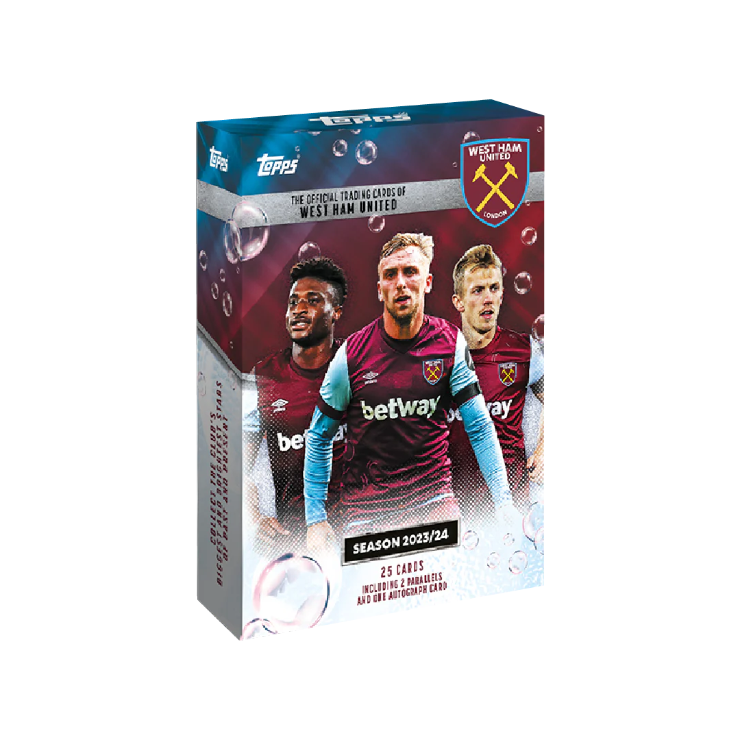 Topps West Ham United 2023-2024 Official Team Card Set - Perfect for Soccer Collectors & Premier League Fans