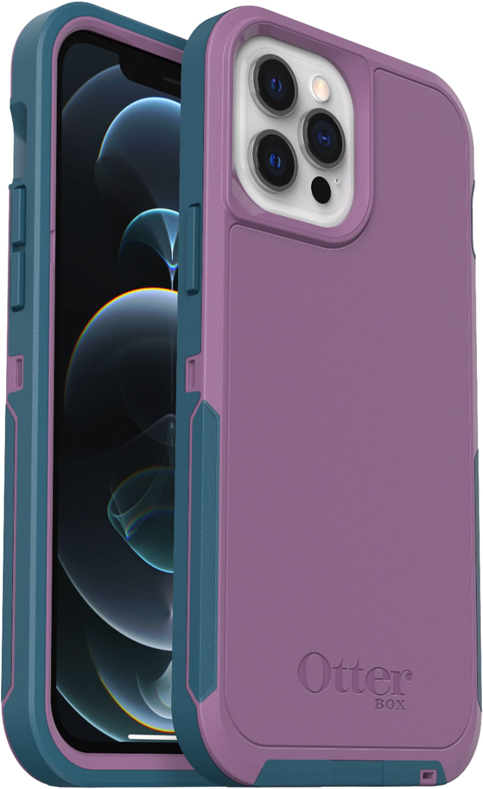 OtterBox Defender Series XT Case for iPhone 12 & 12 Pro - Rugged MagSafe-Compatible Protective Cover with Lanyard Attachment (Lavender Bliss) | Shockproof Drop Protection for Outdoor, Work & Daily Use