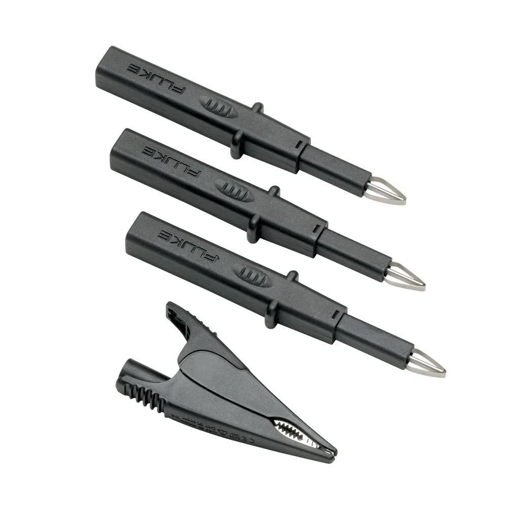 Fluke TLK290 4-Piece Flexible Socket Probe Set - Professional Electrical Testing Kit for Automotive, HVAC & Industrial Use