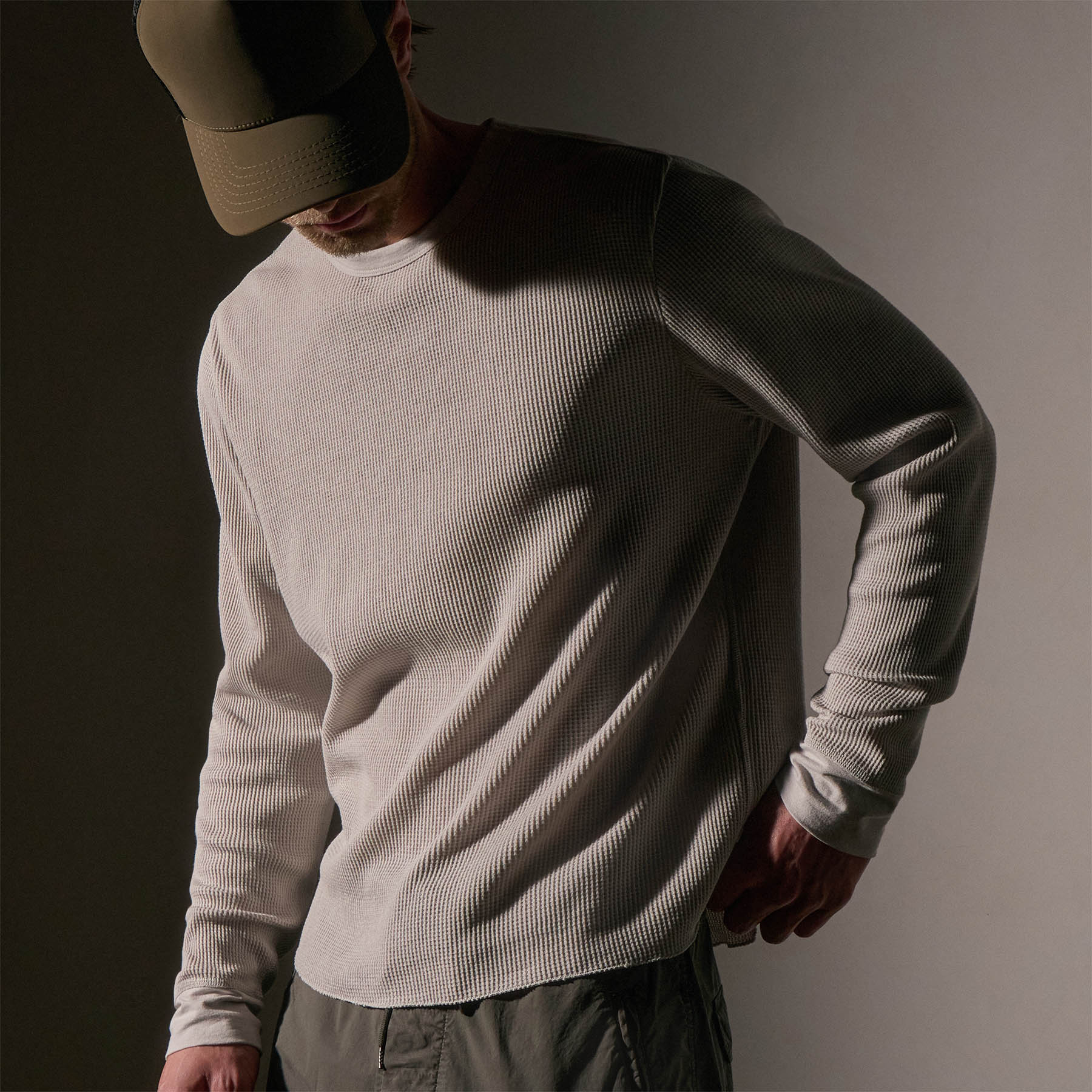 Premium Cotton Linen Waffle Crew Neck Sweater - Soft & Breathable Salt Color Knit Pullover for Women | Casual Wear, Layering & Fall Fashion