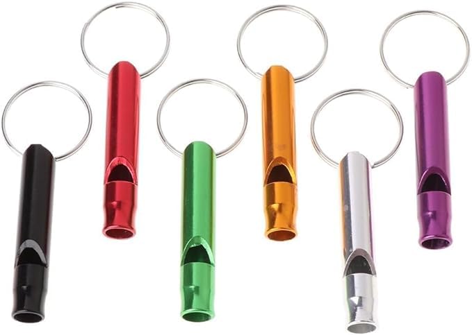 6 Pcs Metal Ultrasonic Dog Training Whistles - Stop Barking & Recall Training for Dogs - Professional Pet Trainer Whistles for Obedience & Behavior Control - Perfect for Outdoor, Hiking & Home Use