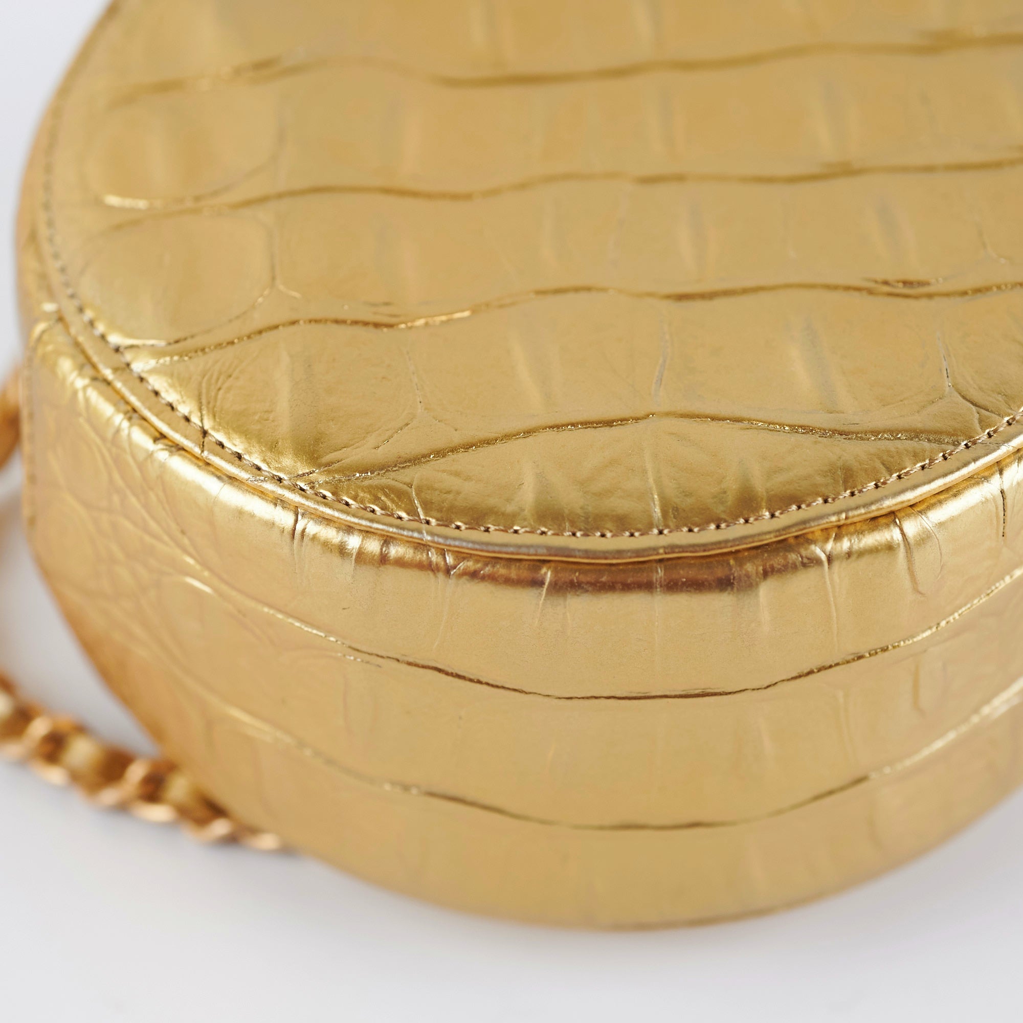 Chanel Round Crossbody Bag Gold - Luxury Designer Shoulder Purse for Women | Perfect for Evening Parties, Date Nights & Special Occasions