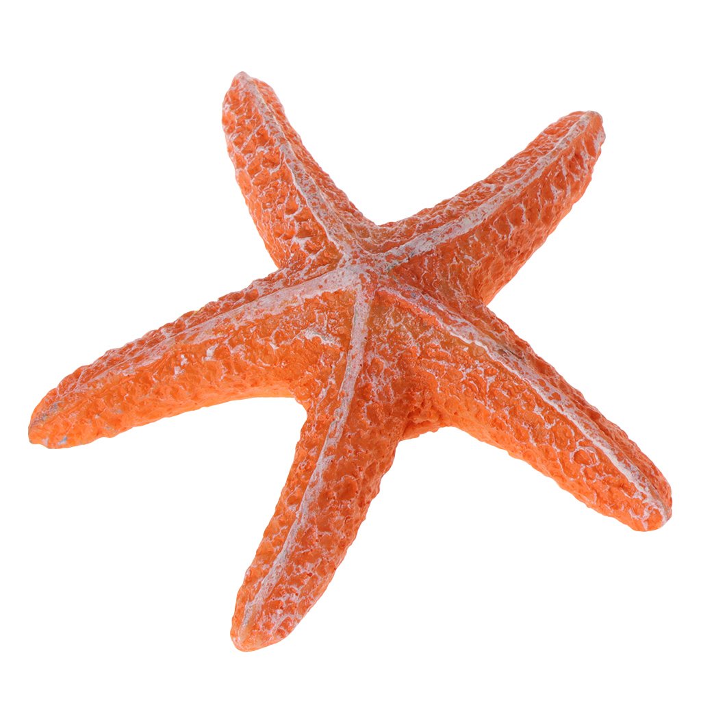 Artificial Starfish Decor for Fish Tank - Durable Resin Aquarium Ornament for Saltwater & Freshwater Tanks - Perfect for Marine Theme Aquascaping & Underwater Decorations