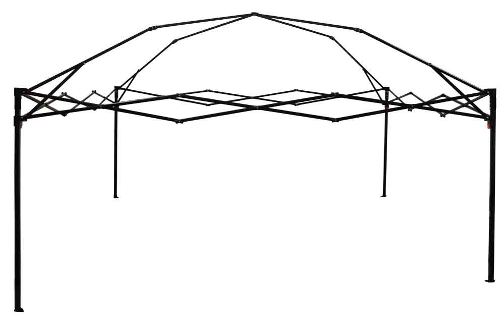 10' x 10' Pop Up Canopy Tent with Steel Frame - Instant Shelter for Outdoor Events, UV Protection, Includes Carry Bag - Perfect for Camping, Beach, Picnics & Backyard Parties (Red)