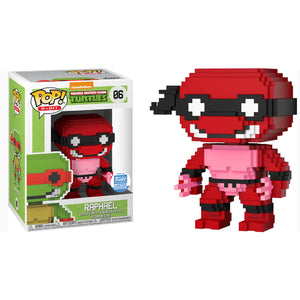 8 Bit Pop! Vinyl Figure Raphael (Neon Red) [06] - TMNT Collectible for Gamers & Comic Fans - Perfect for Display, Gifts, and Nostalgic Decor