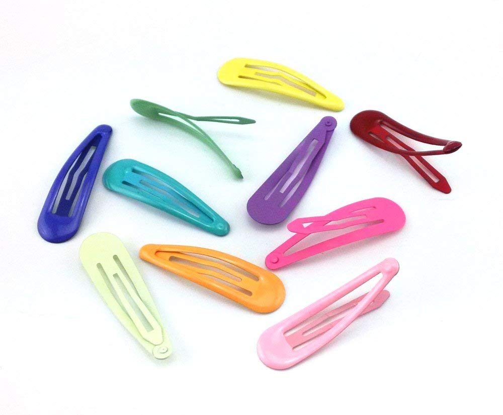 Yueton 10-Pack Colorful Hair Clips for Women - Stylish Snap Prongs for Daily Use