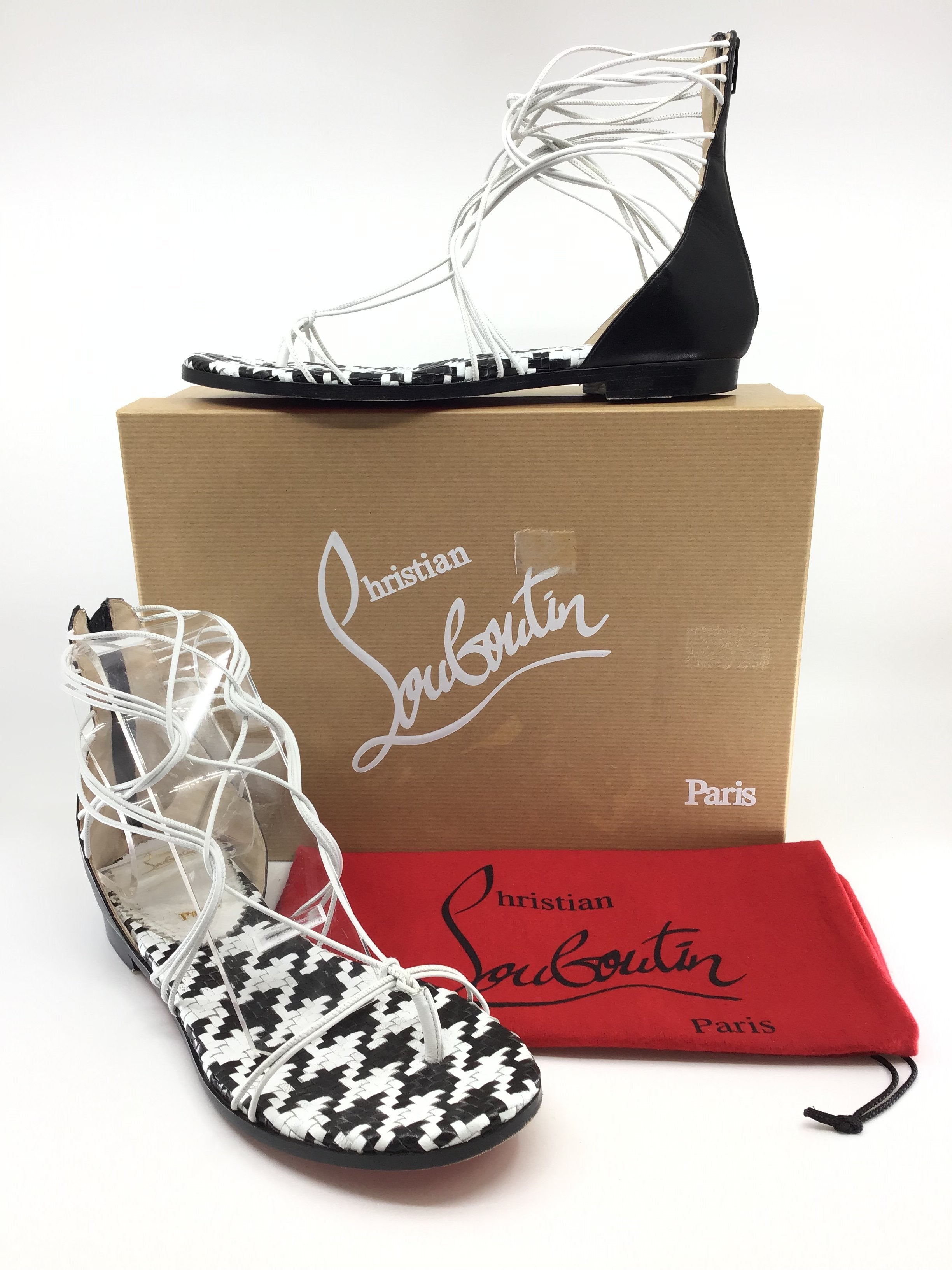 Christian Louboutin Women's Size 6.5 Sandals - Luxury High Heel Open-Toe Designer Shoes for Weddings, Parties & Summer Outfits