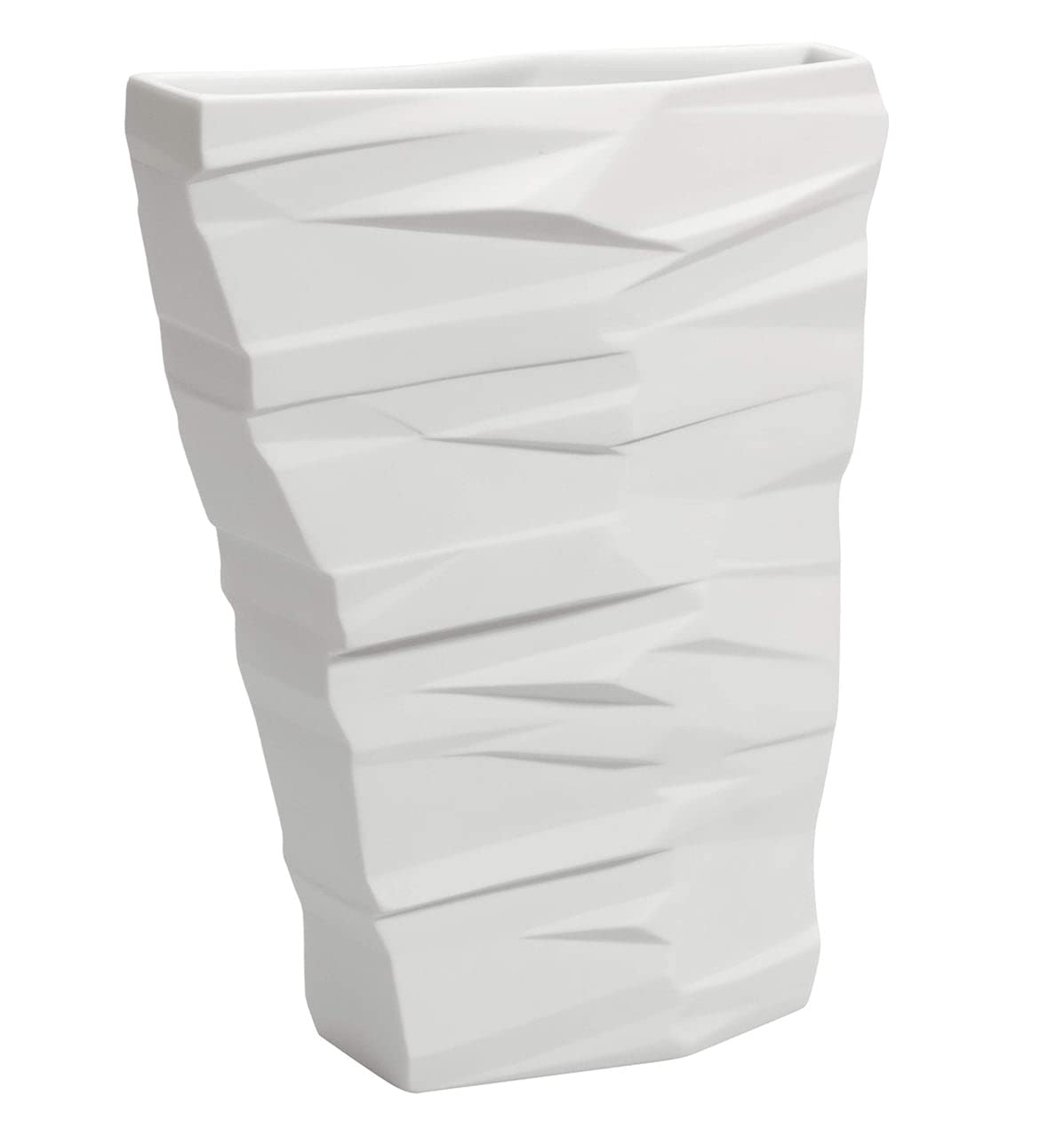 Vista Alegre Porcelain Matrix Tall Large Vase - Elegant Home Decor for Living Room, Dining Table & Wedding Centerpieces