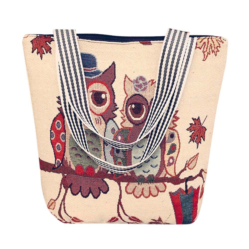 Stylish Canvas Tote Bag for Women - Cute Cartoon Shoulder Satchel & Messenger Purse - Perfect for Work, Travel, and Daily Use