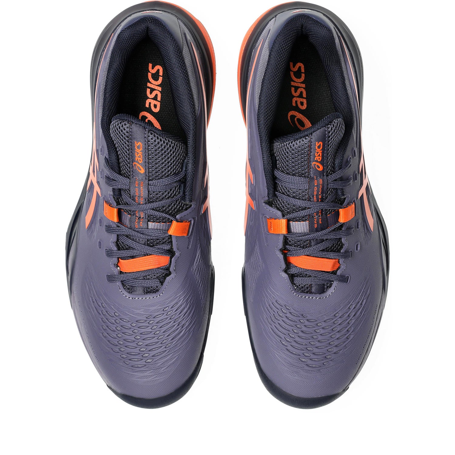 ASICS Gel Resolution X Wide Men's Tennis Shoes - Grey/Orange | High-Performance Court Shoes for Competitive Play & Training