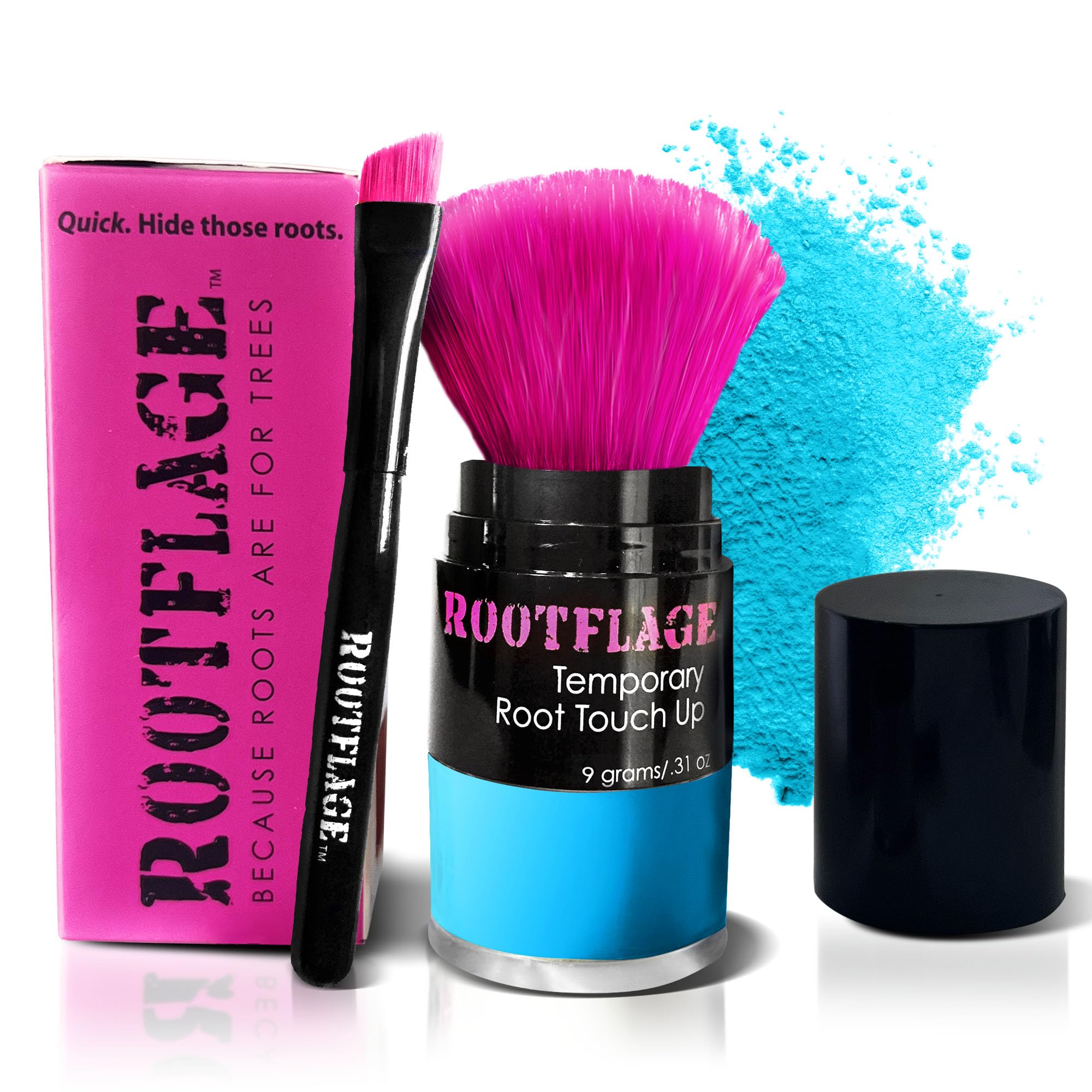 Ethereal Pastel Blue Temporary Hair Powder - Wash Out in 1 Shampoo for Light Hair | Fun & Easy Hair Color for Parties, Halloween & Cosplay