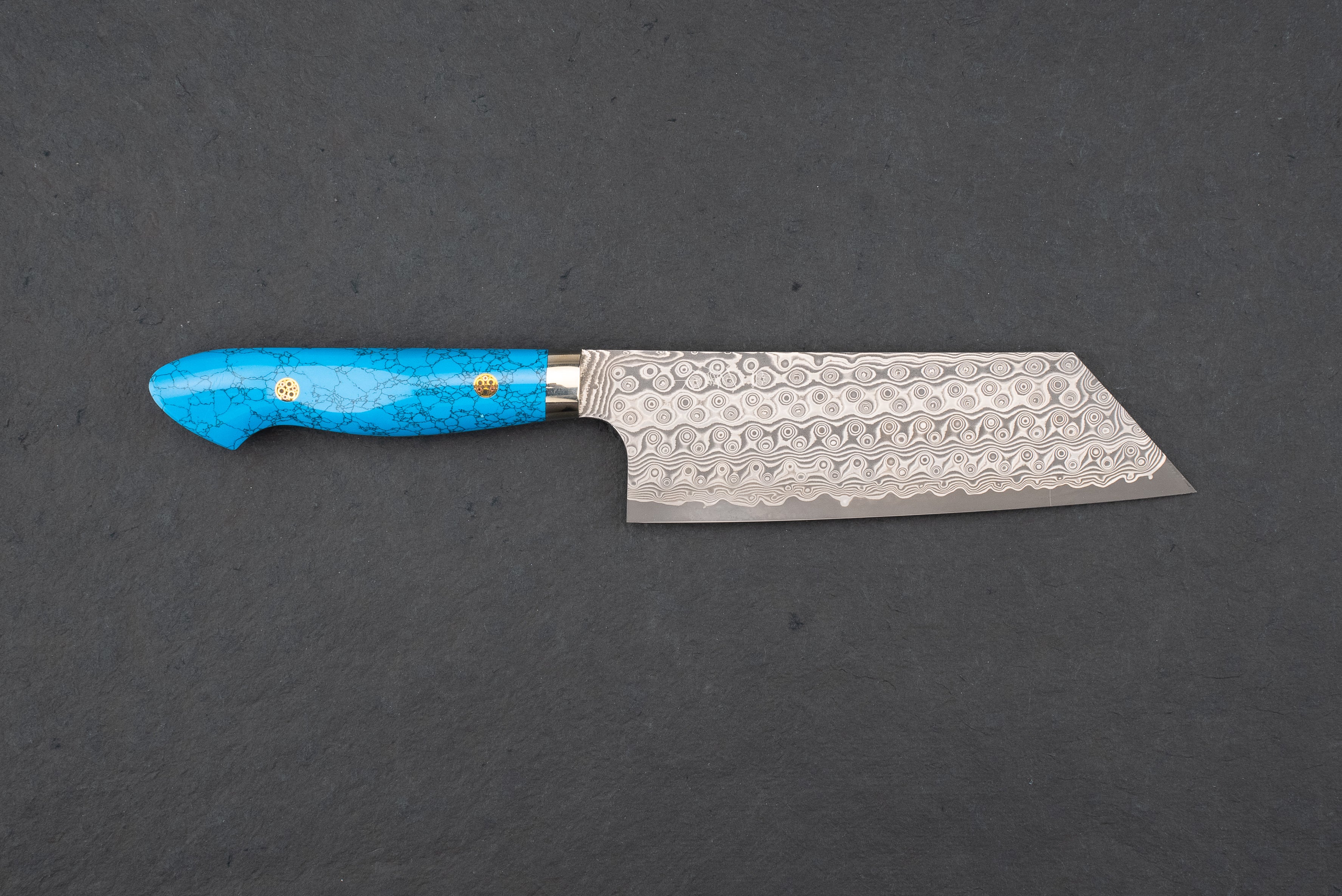 Premium Nigara SG2 Damascus Kiritsuke Nakiri Knife 180mm - Japanese Chef Knife for Slicing, Dicing & Chopping Vegetables, Fruits & Herbs - Perfect for Home Cooks & Professional Chefs
