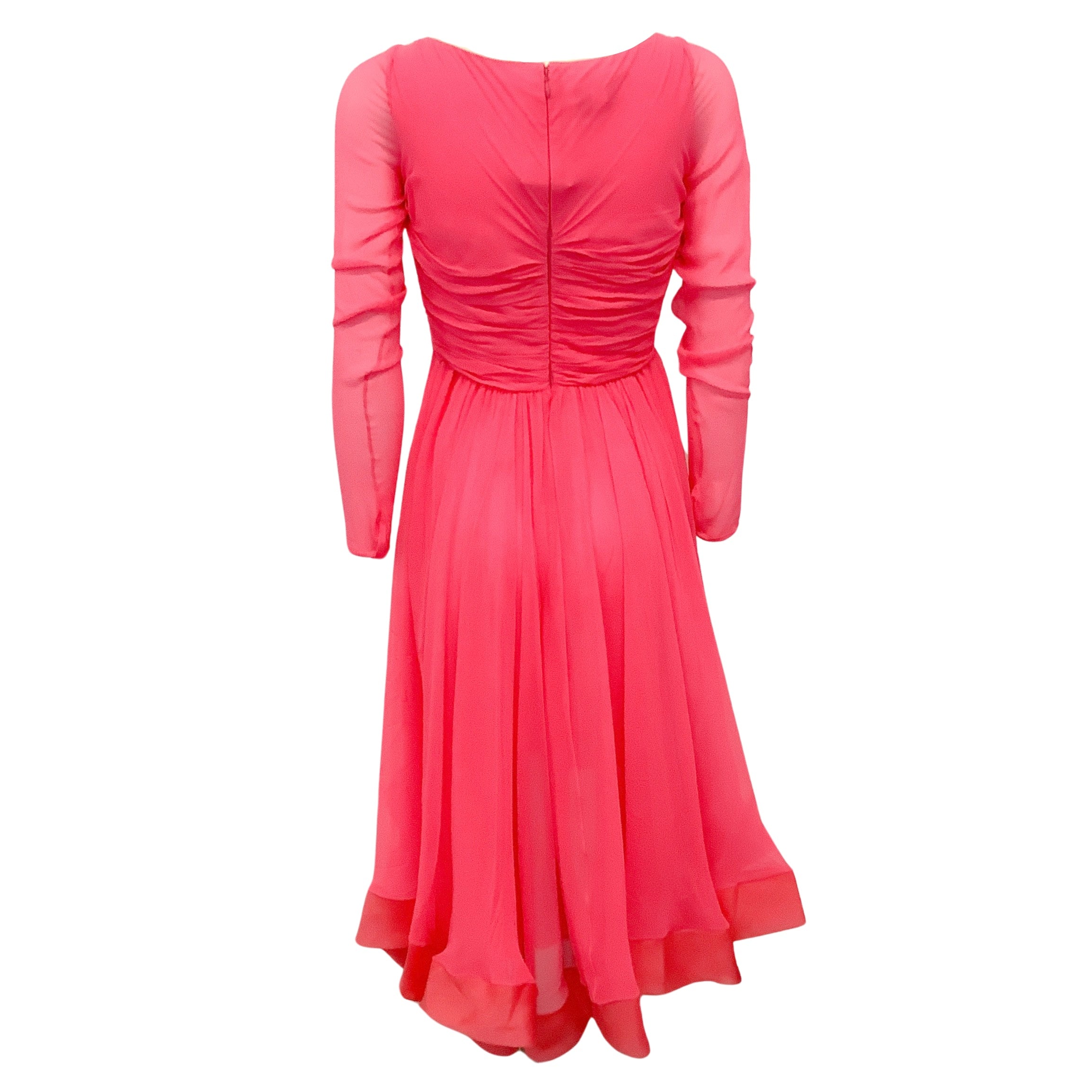 Giambattista Valli Bougainville Silk Georgette Floral Dress - Elegant Evening Gown for Weddings & Special Occasions
