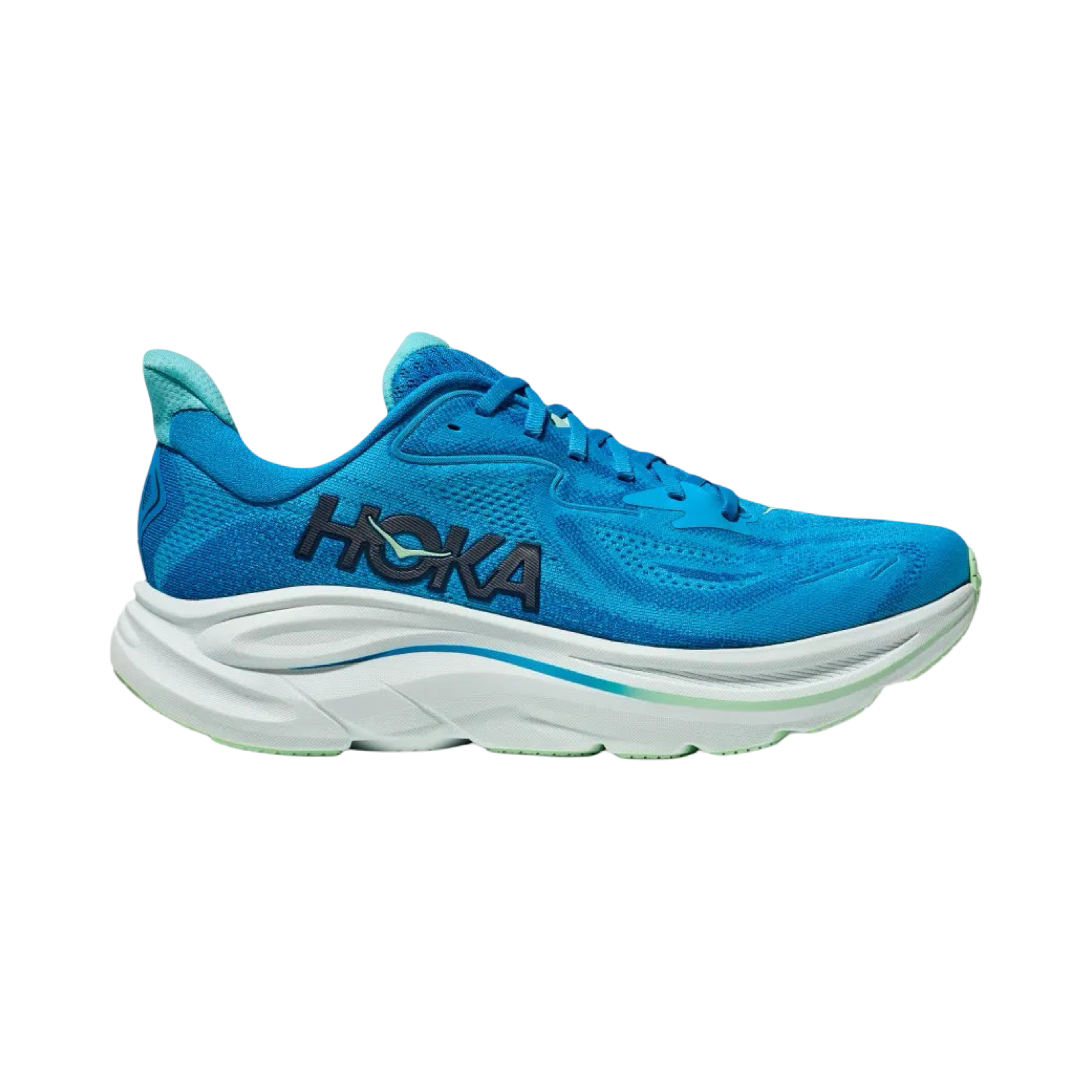 Hoka Clifton 10 Wide Men's Running Shoes - D Width in Blue Skyard Blue | Lightweight Cushioned Road Running Shoes for Men | Perfect for Marathon Training & Daily Jogging