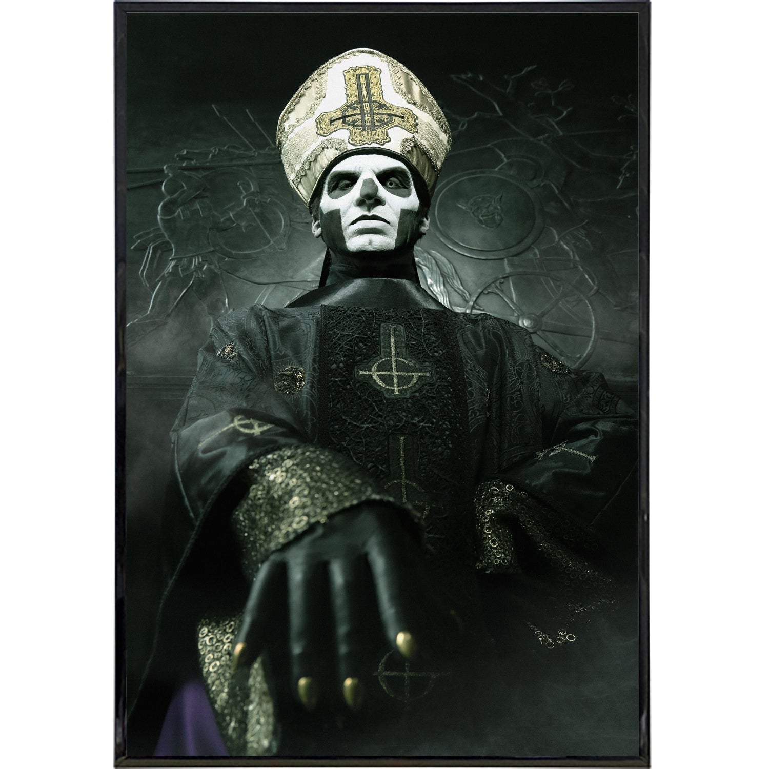 Ghost Band Poster Print - Vintage Rock Music Wall Art Decor for Bedroom, Living Room & Office
