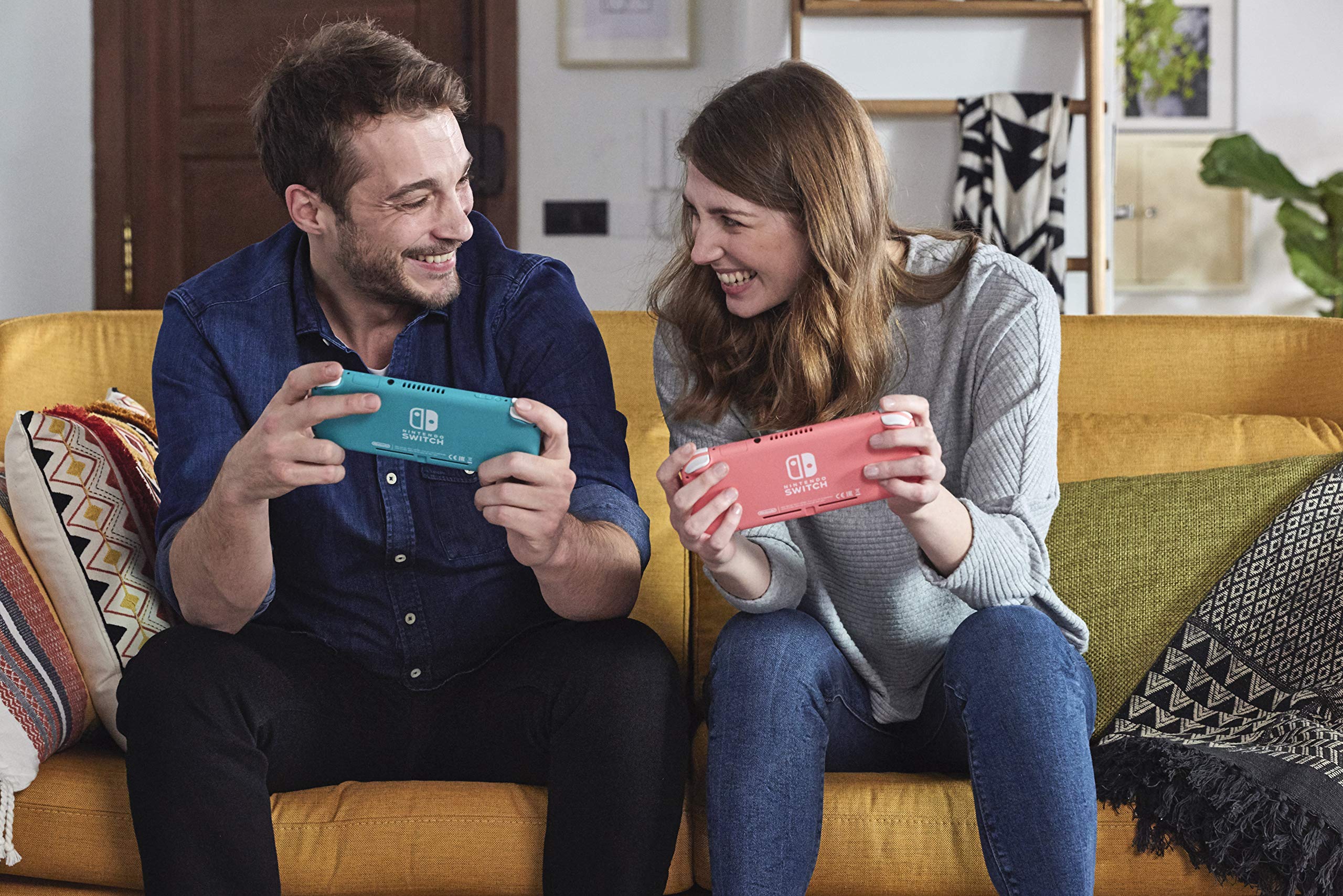 Nintendo Switch Lite - Turquoise Console with Animal Crossing: New Horizons Game & 3-Month Nintendo Switch Online Membership - Portable Gaming for Travel, Commute, and Home Entertainment