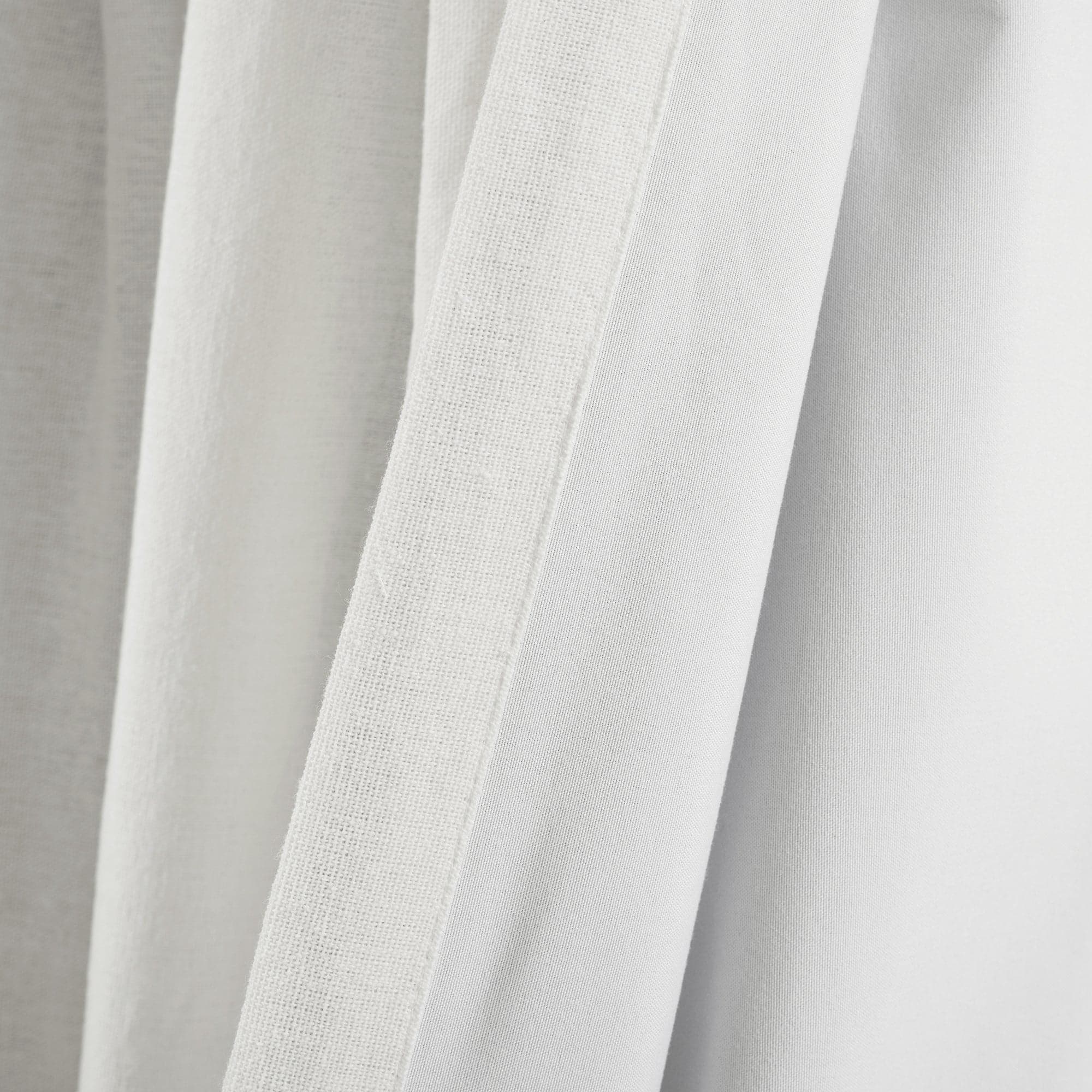 Blackout Linen Curtain Panels with Button Lining - 100% Light Blocking Window Drapes for Bedroom & Living Room Privacy & Sleep