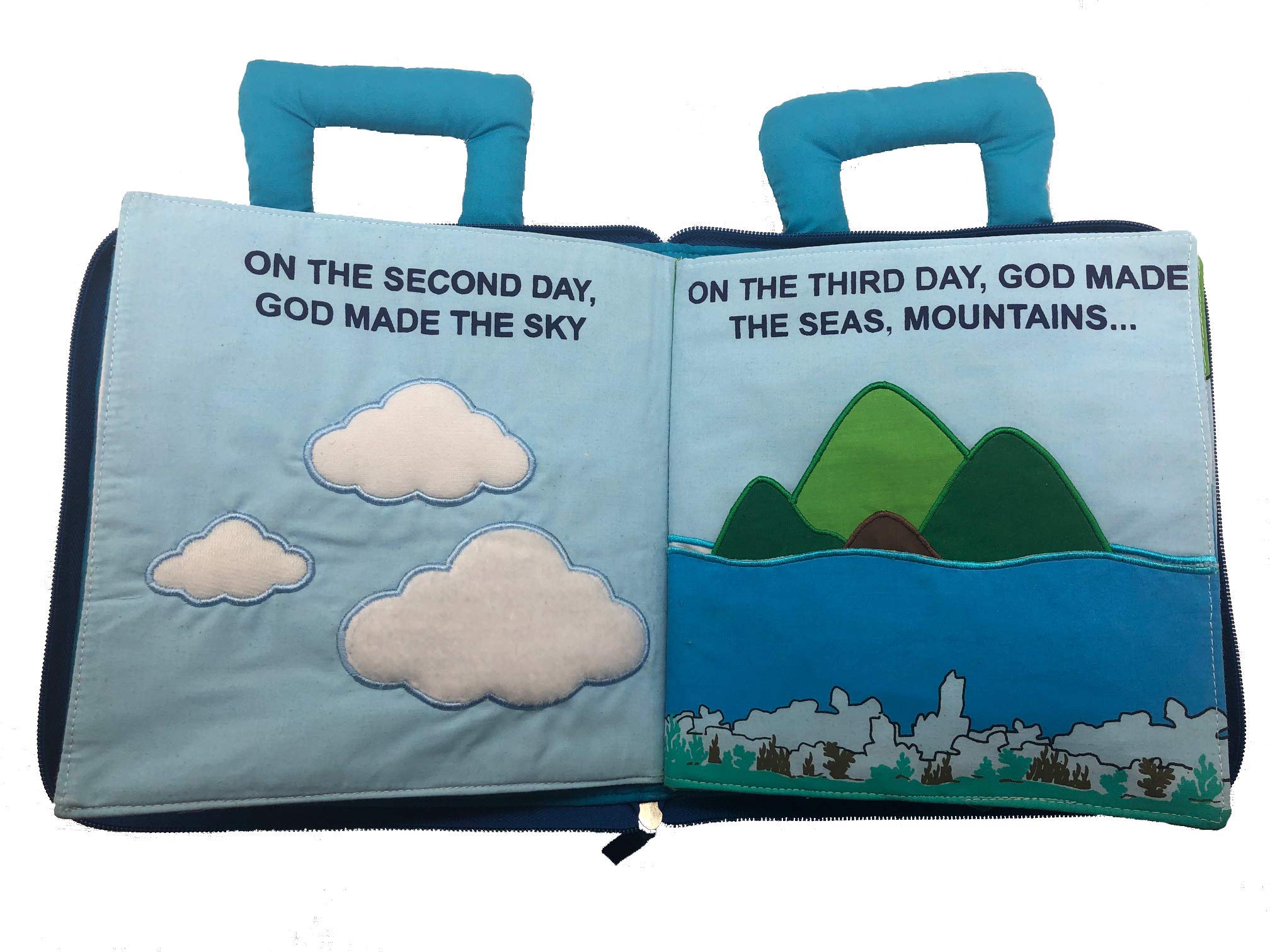 The Beginning Quiet Book: Interactive Creation Story Fabric Activity Busy Book for Toddlers & Kids | Educational Bible Learning Toy for Church & Home | Perfect for Sunday School, Travel & Quiet Time Play