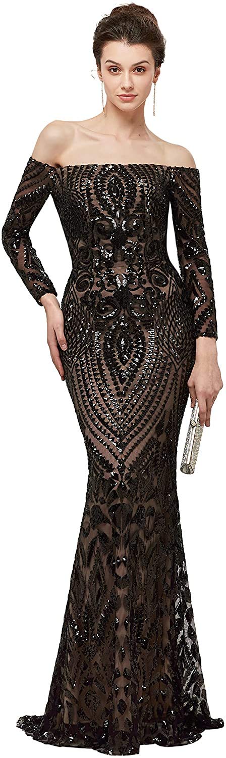Sexy Sequins Mermaid Prom Dress for Women - Sleeveless Bridesmaid & Evening Party Gown | Perfect for Weddings, Cocktail Parties & Special Occasions