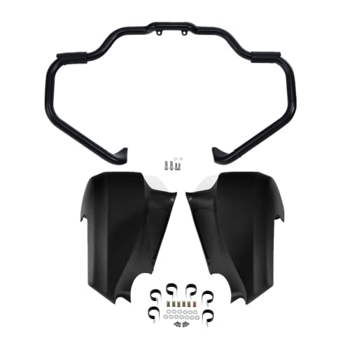 Black Crash Bar+Matte Black Fairing