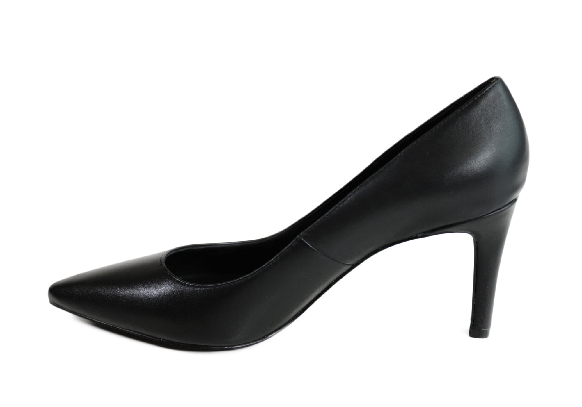 RMK Abra Women's Mid Heel Leather Pointed Toe Pumps - Elegant Office & Party Dress Shoes for Professional Women