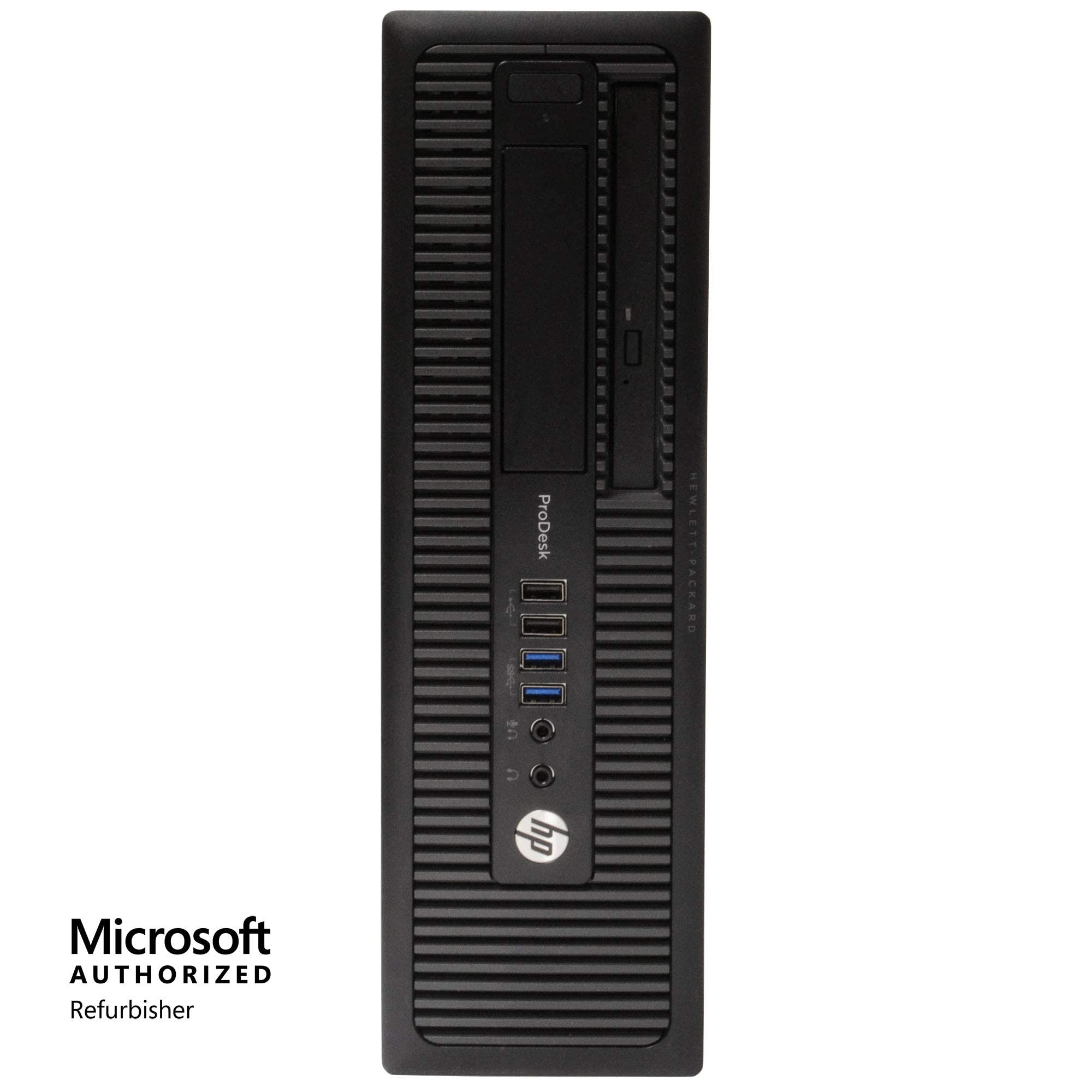 Renewed HP ProDesk 600G1 SFF Desktop Computer - Intel Quad Core i5 3.2GHz, 8GB DDR3 RAM, 500GB HDD, Win 10 Pro | Includes 24in Monitor & RGB Keyboard/Mouse | Perfect for Home Office, Business Workstations & Gaming Setups
