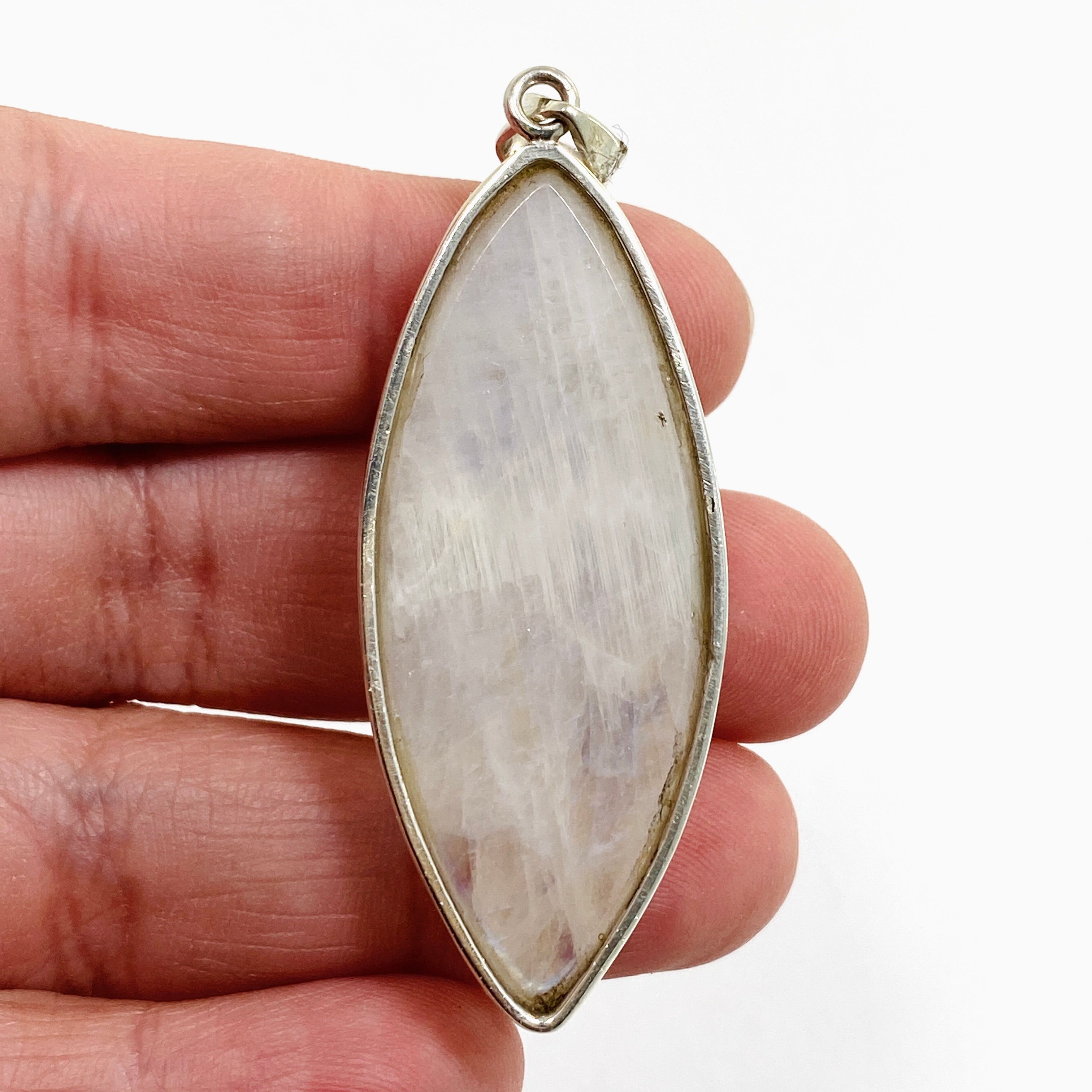 Moonstone Marquise Cabochon Pendant Necklace - 925 Sterling Silver Jewelry for Women - Perfect for Weddings, Parties & Everyday Wear