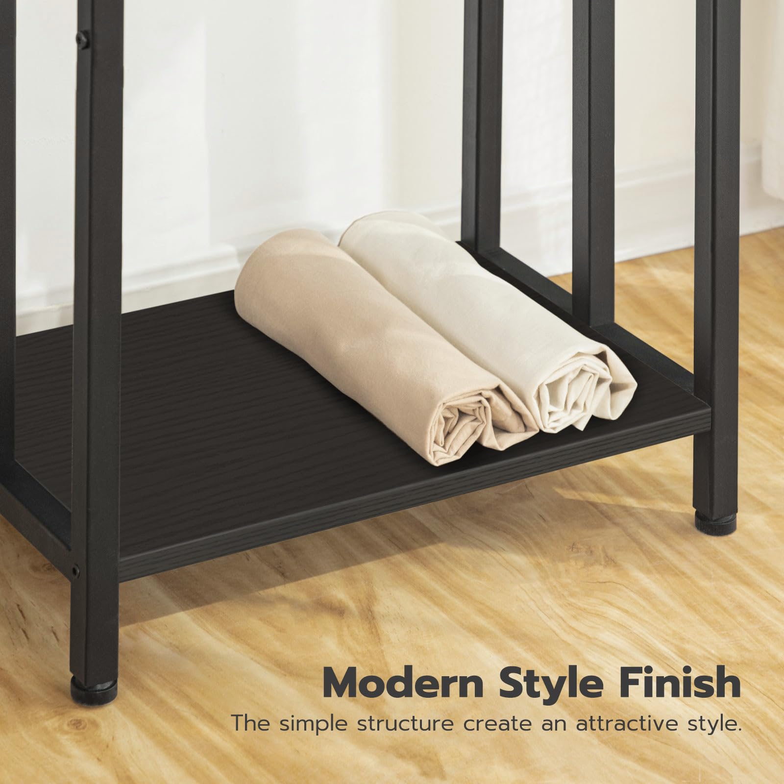 HOOBRO 3-Tier Free Standing Towel Rack & Blanket Holder - 16.9