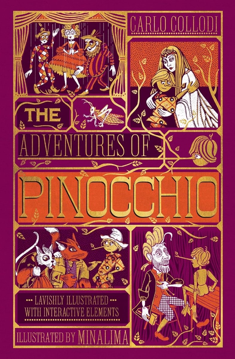 The Adventures of Pinocchio by Carlo Collodi - MinaLima Illustrated Edition | Classic Children's Book for Bedtime Reading & Gift Giving
