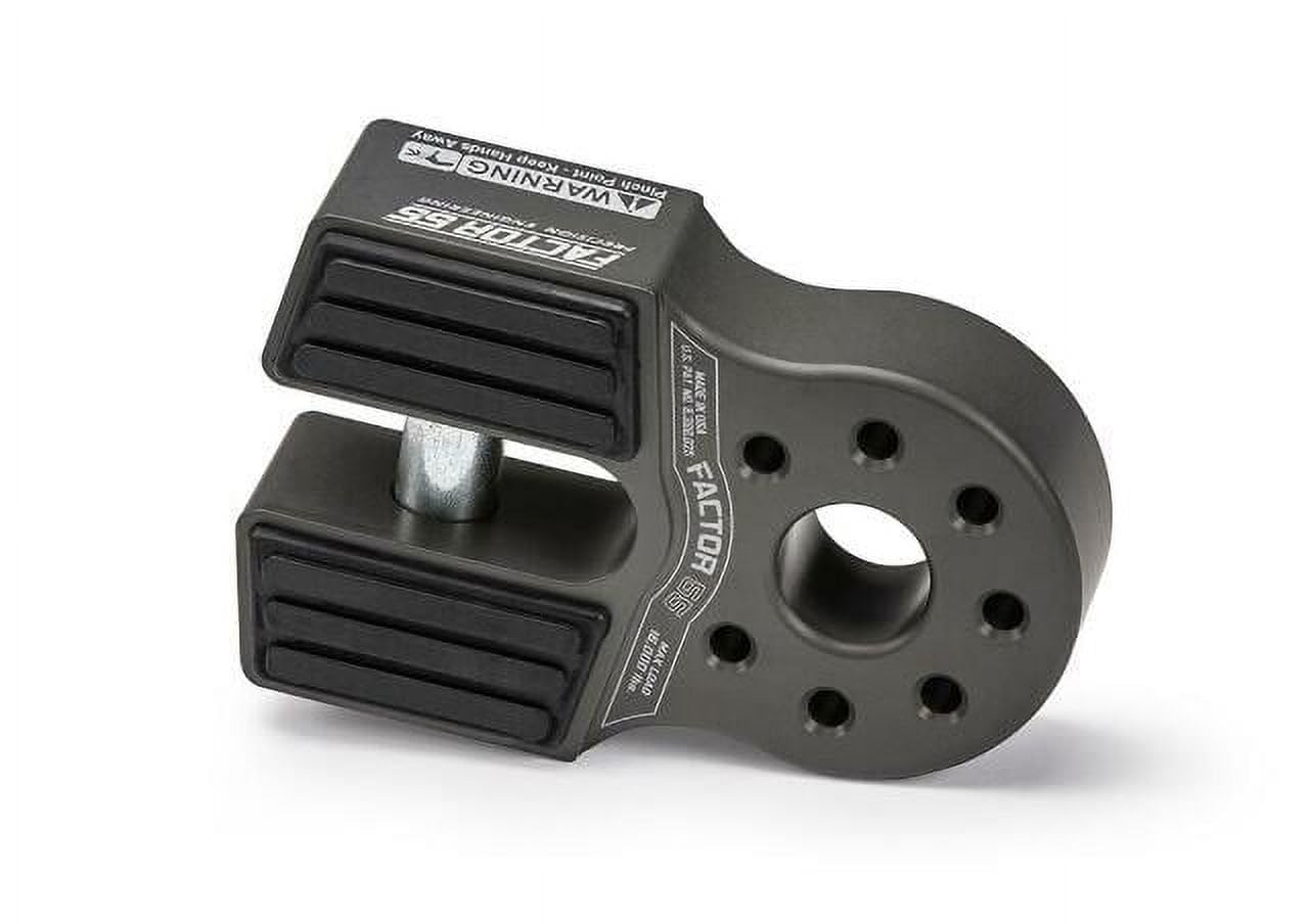 Factor 55 Flatlink Shackle Mount Winch - Heavy Duty 6,000 lbs Capacity for Steel/Synthetic Ropes (Gray) - Perfect for Off-Road Recovery & 4x4 Adventures