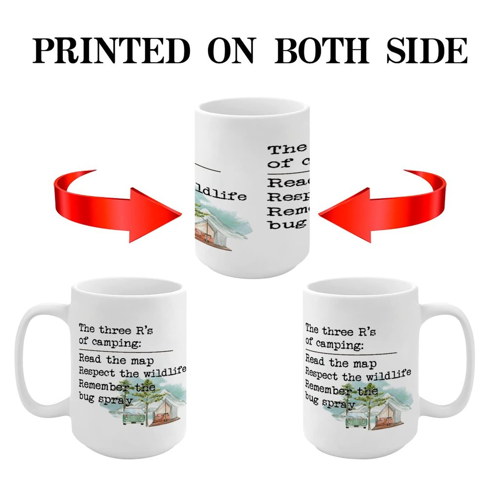 15oz Inspirational Coffee Mug - Camping Quote Gift for Women | Birthday Present & Daily Use