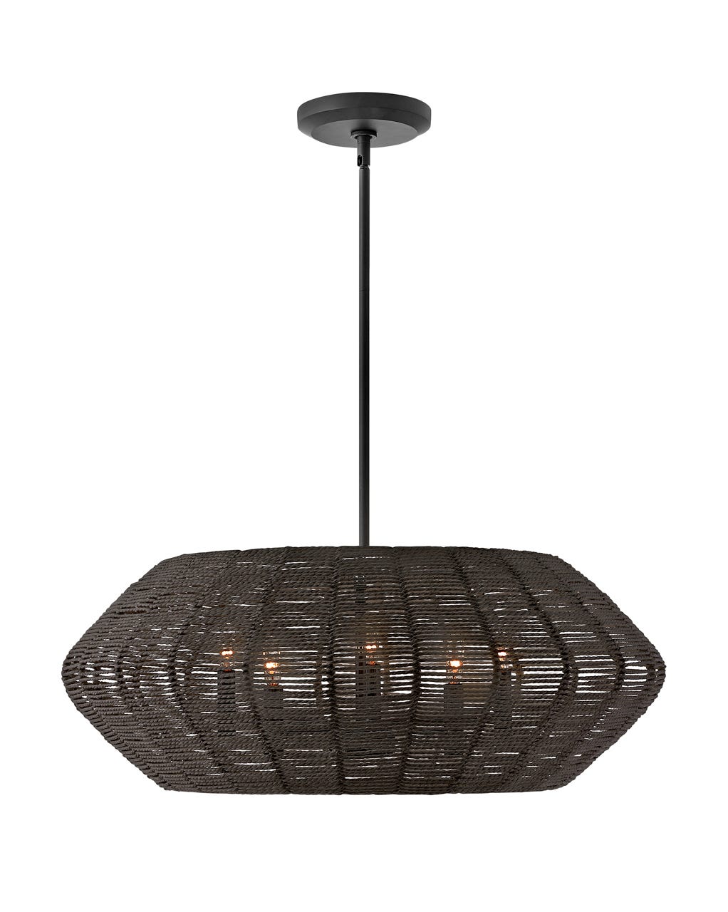 Mecca Drum Chandelier - Modern Ceiling Light Fixture for Living Room, Dining Room & Bedroom | Elegant Islamic Home Decor Lighting