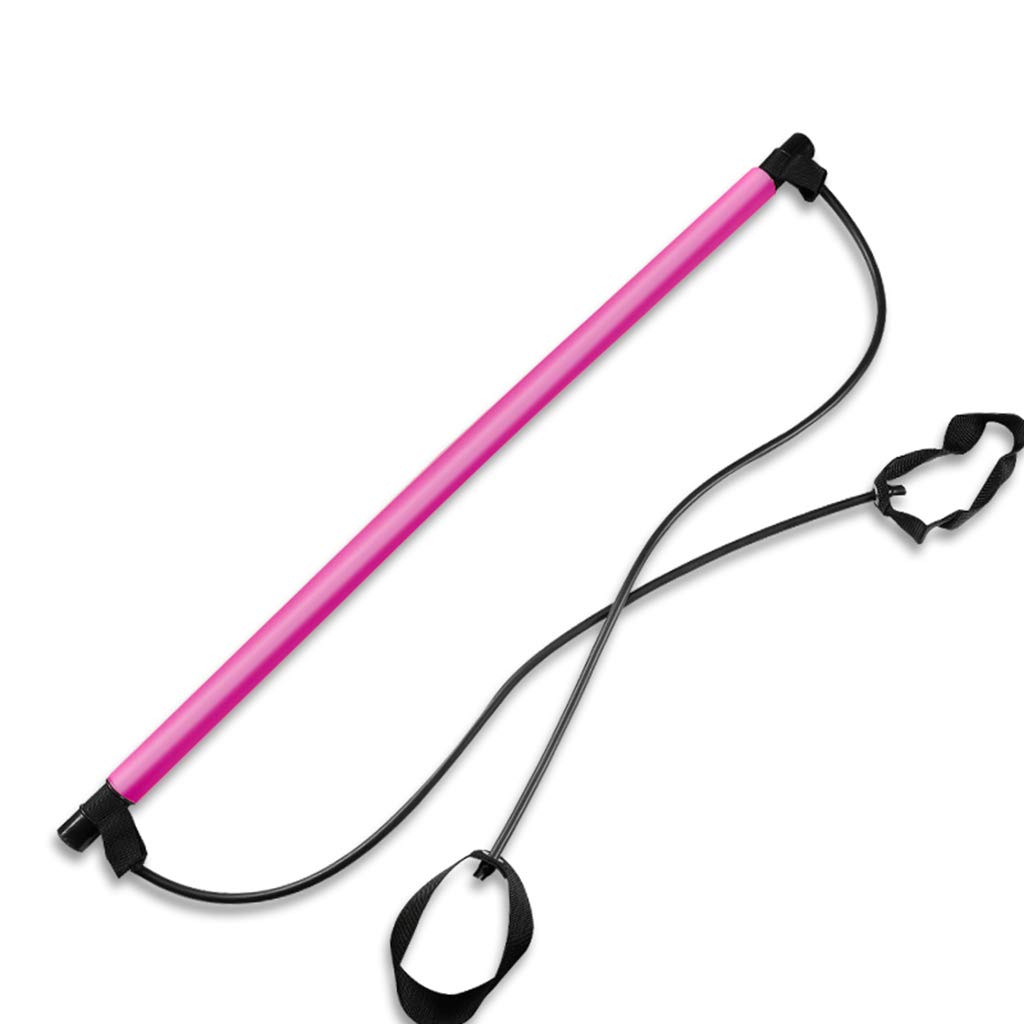 Portable Pilates Bar Kit with Resistance Bands & Foot Loop - Home Gym Exercise Equipment for Yoga, Stretching, Twisting & Sit-Ups - Perfect for Toning, Core Workouts & Pilates Training at Home or Studio