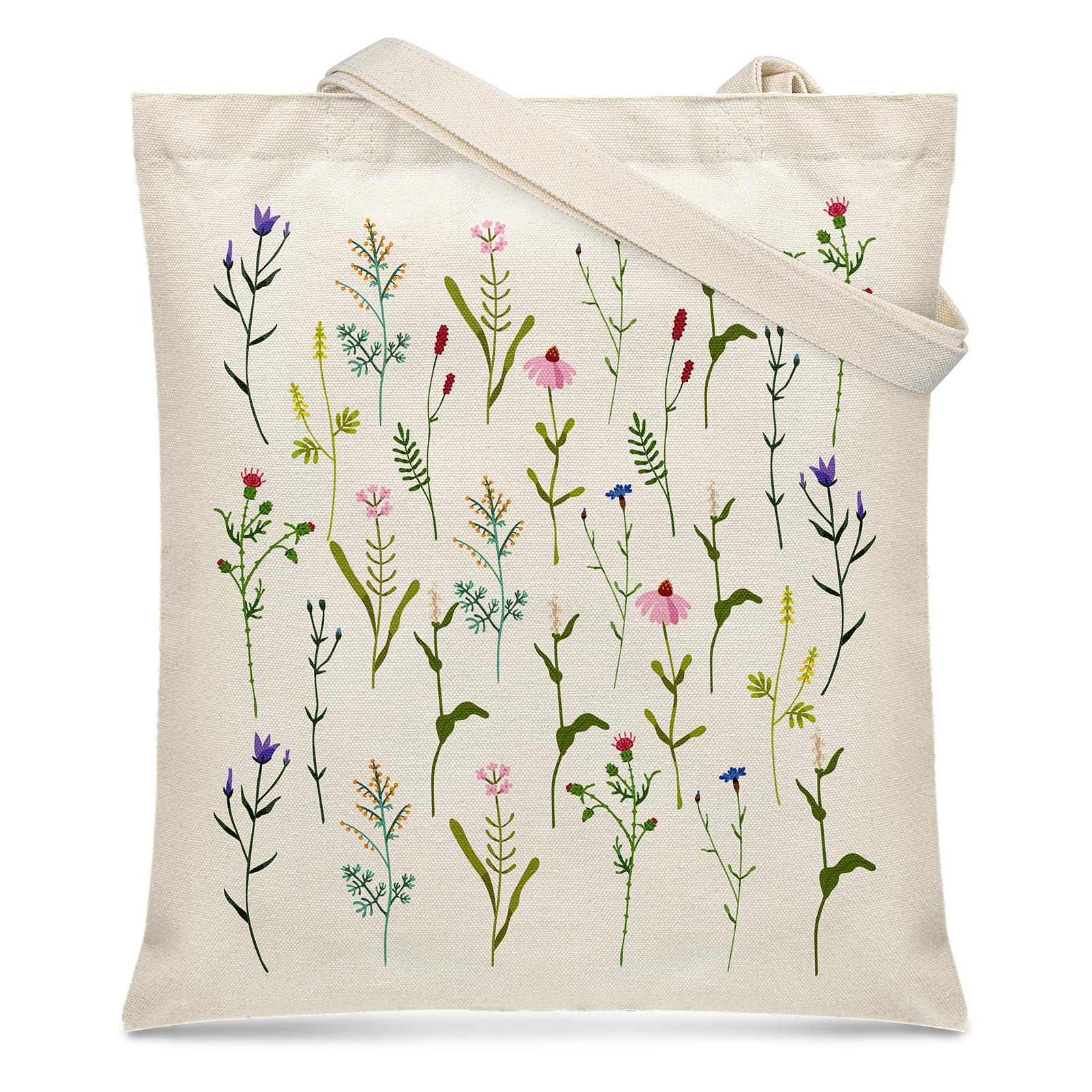 Stylish Nidoul Canvas Tote Bag with Zipper - Reusable Eco-Friendly Grocery & Beach Bag for Women - Perfect for Shopping, Travel & Daily Use