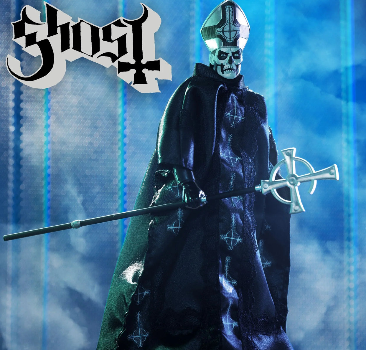 Papa Emeritus III Ghost Super7 ReAction Figure – Collectible Action Figure for Ghost Fans | Perfect for Display, Gifts & Pop Culture Collections