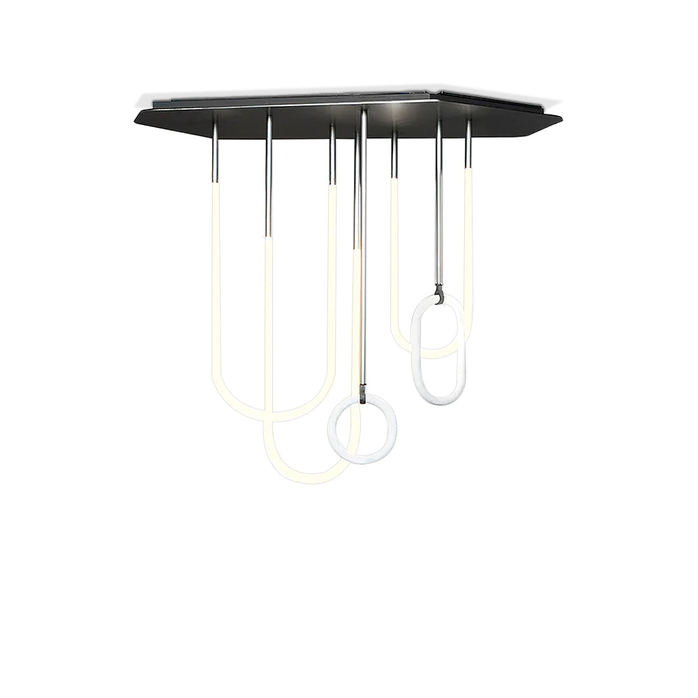 Say Yes Ceiling Lamp - Modern LED Flush Mount Light Fixture for Bedroom, Living Room & Kitchen | Energy Efficient Indoor Lighting Solution