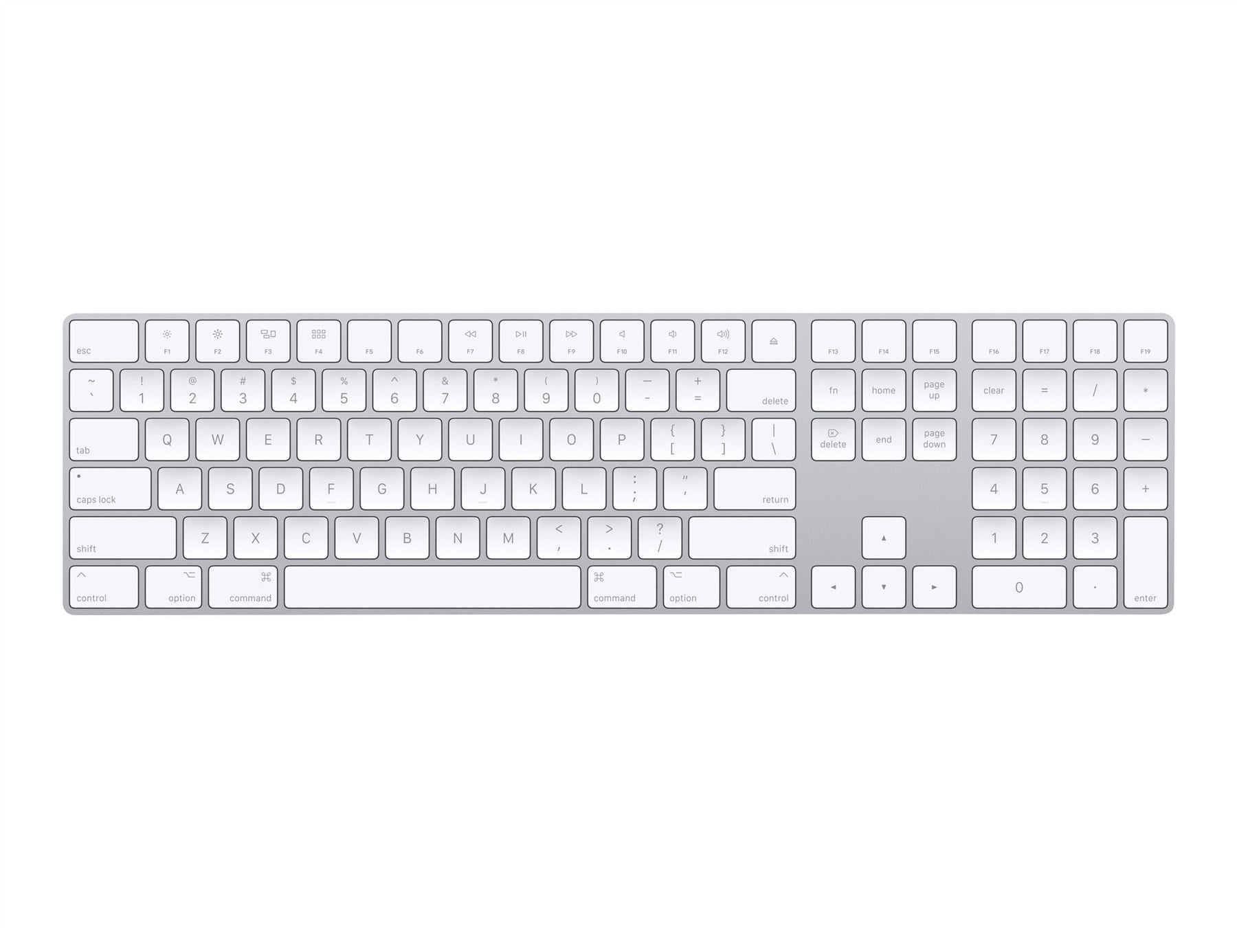 Apple Magic Keyboard with Numeric Keypad - Italian Silver (Model A1843 MQ052T/A) | Wireless Bluetooth Keyboard for Mac, iPad & iPhone | Perfect for Office, Home & Creative Work