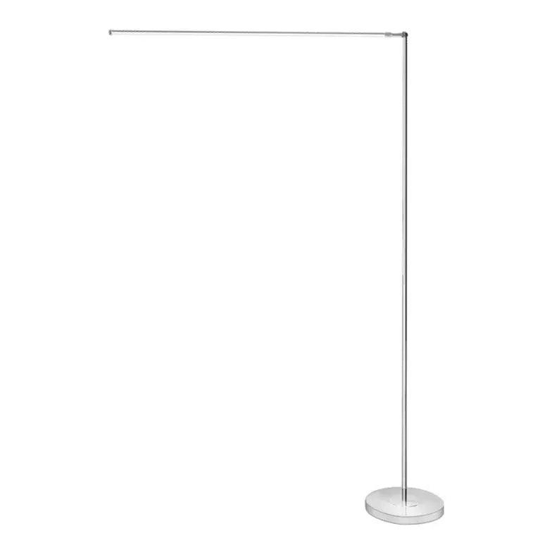Sleek Adjustable Arm Minimalist Floor Lamp - Modern Reading Light for Living Room, Bedroom & Office - Dimmable LED Standing Lamp for Home Decor